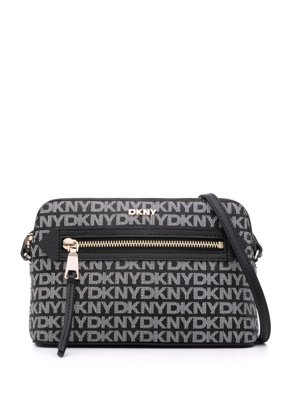 DKNY Bryant logo印花斜挎包 - 黑色