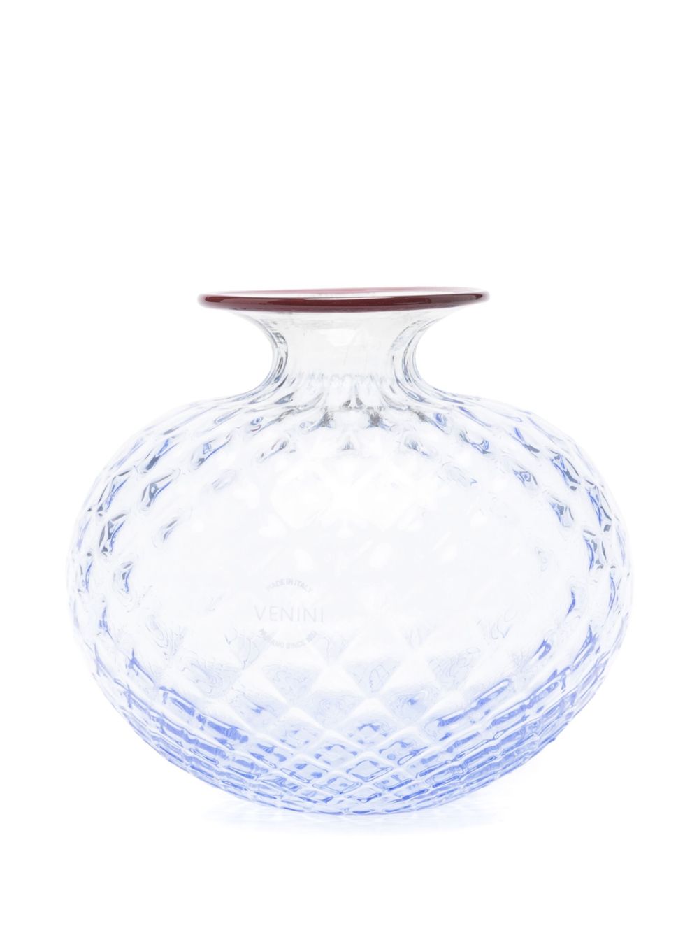 Venini Monofiori Balloton 玻璃花瓶（15厘米 x 22厘米） - 蓝色