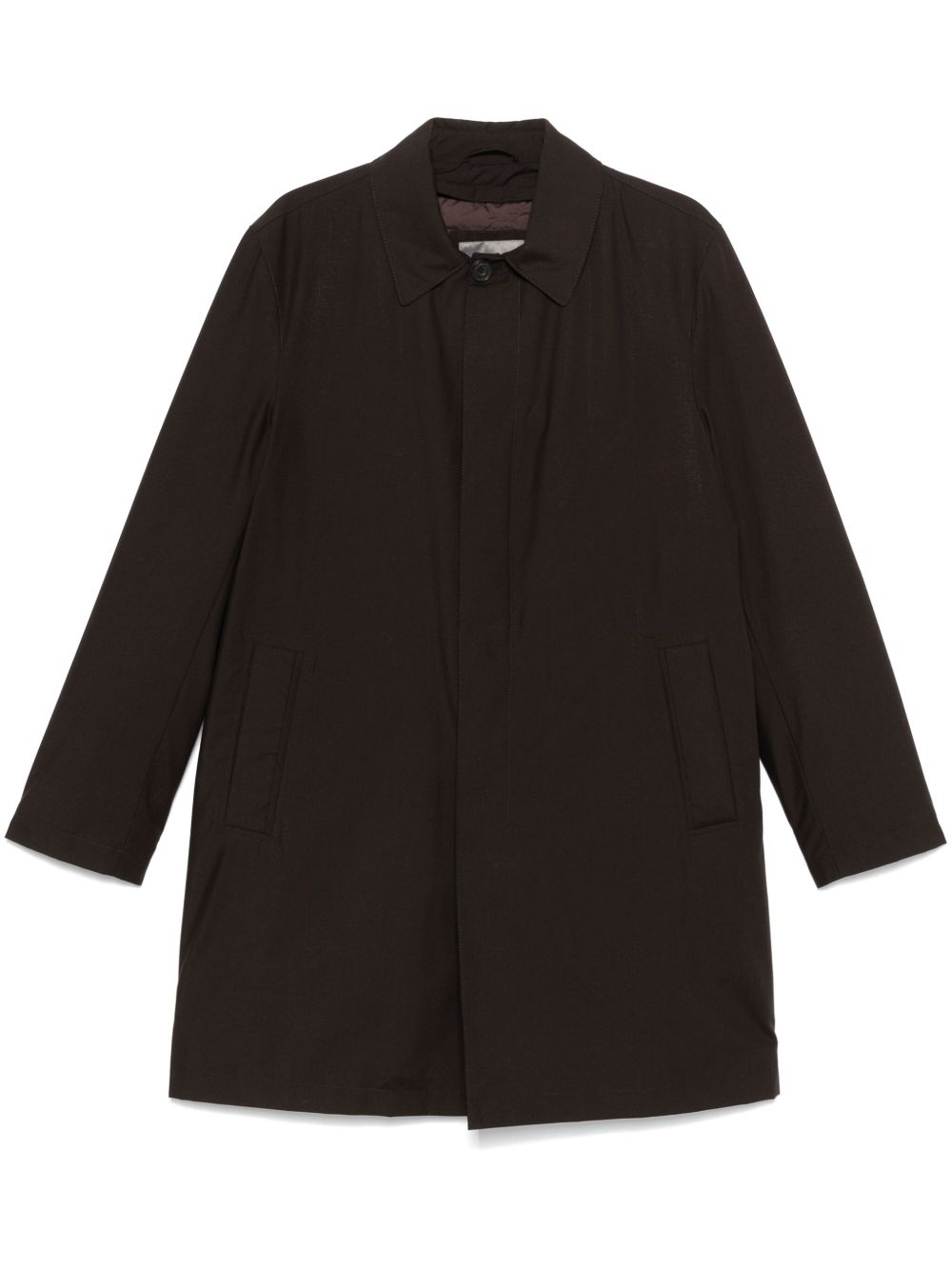 Corneliani 单排扣外套 - 褐色