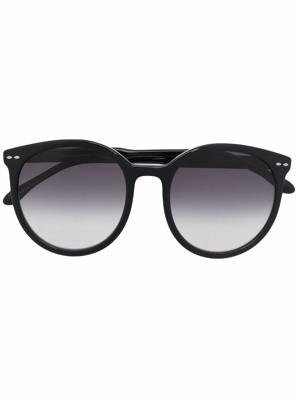 Isabel Marant Eyewear 有色镜片方框太阳眼镜 - 黑色