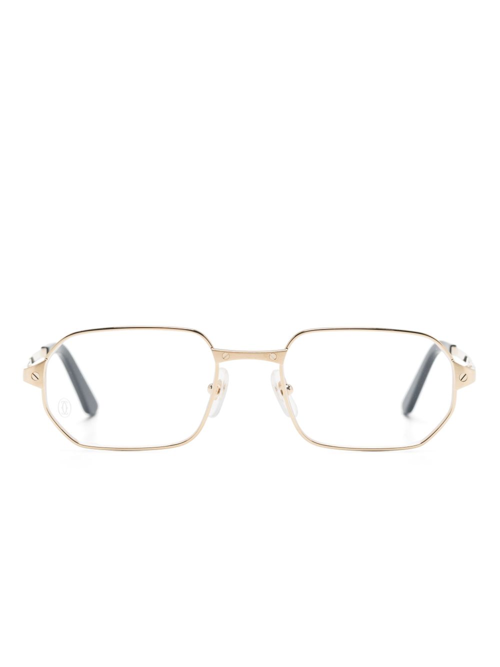 Cartier Eyewear 金属方框眼镜 - 金色