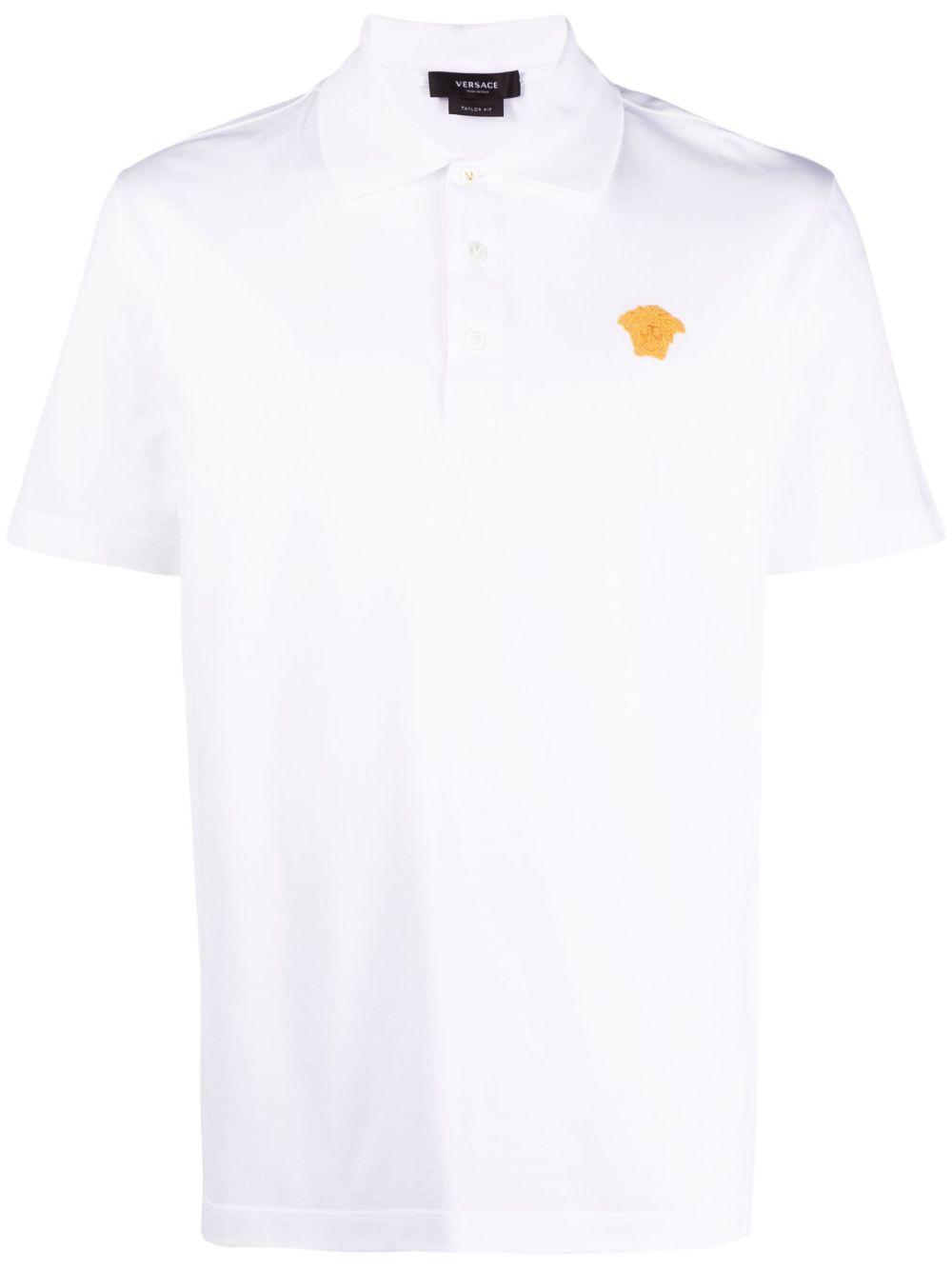Versace 范思哲 Medusa 刺绣polo衫 - 白色