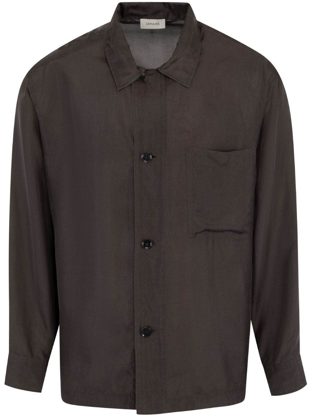LEMAIRE silk shirt - 褐色
