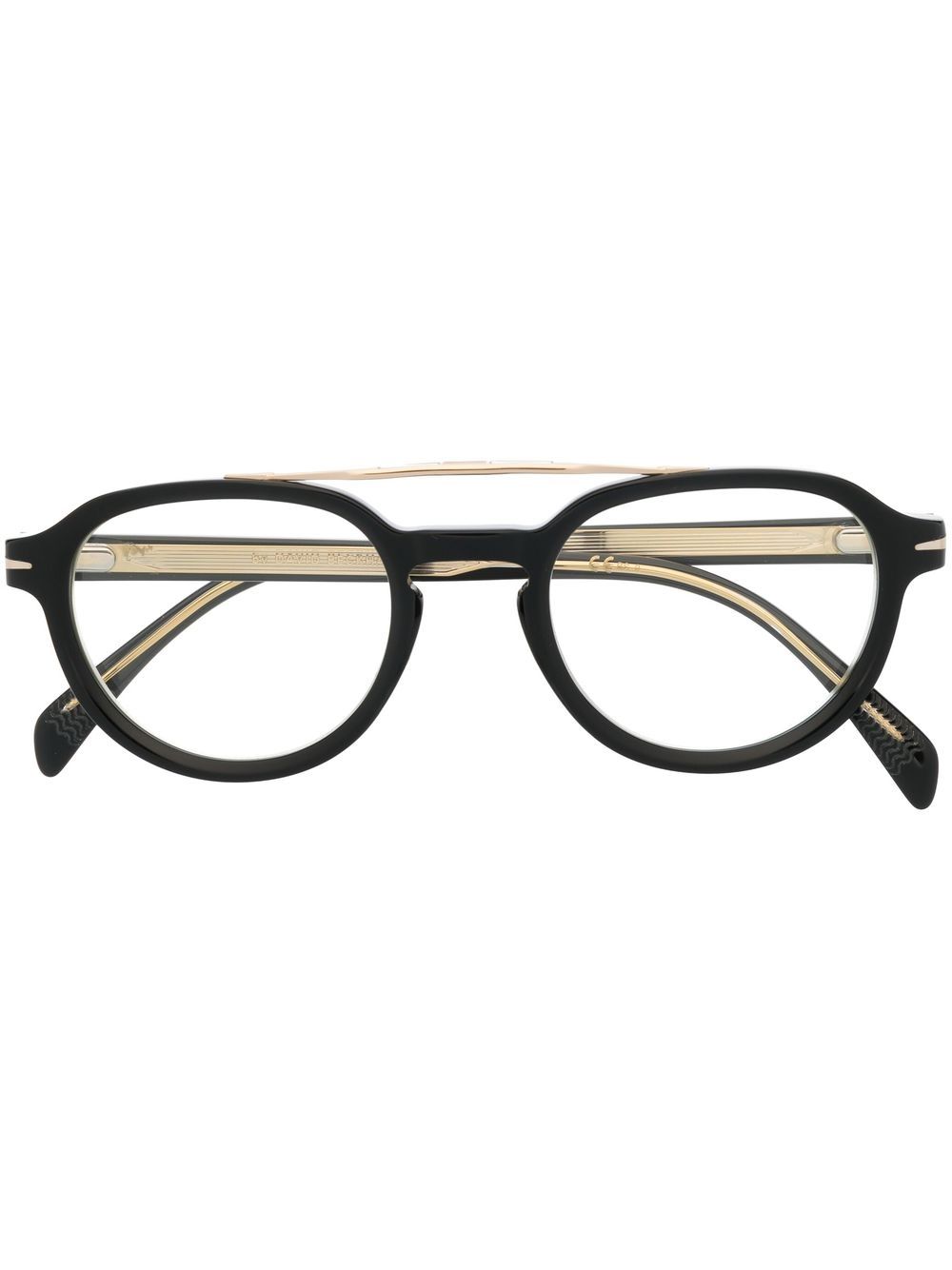 Eyewear by David Beckham 圆框光学眼镜 - 黑色