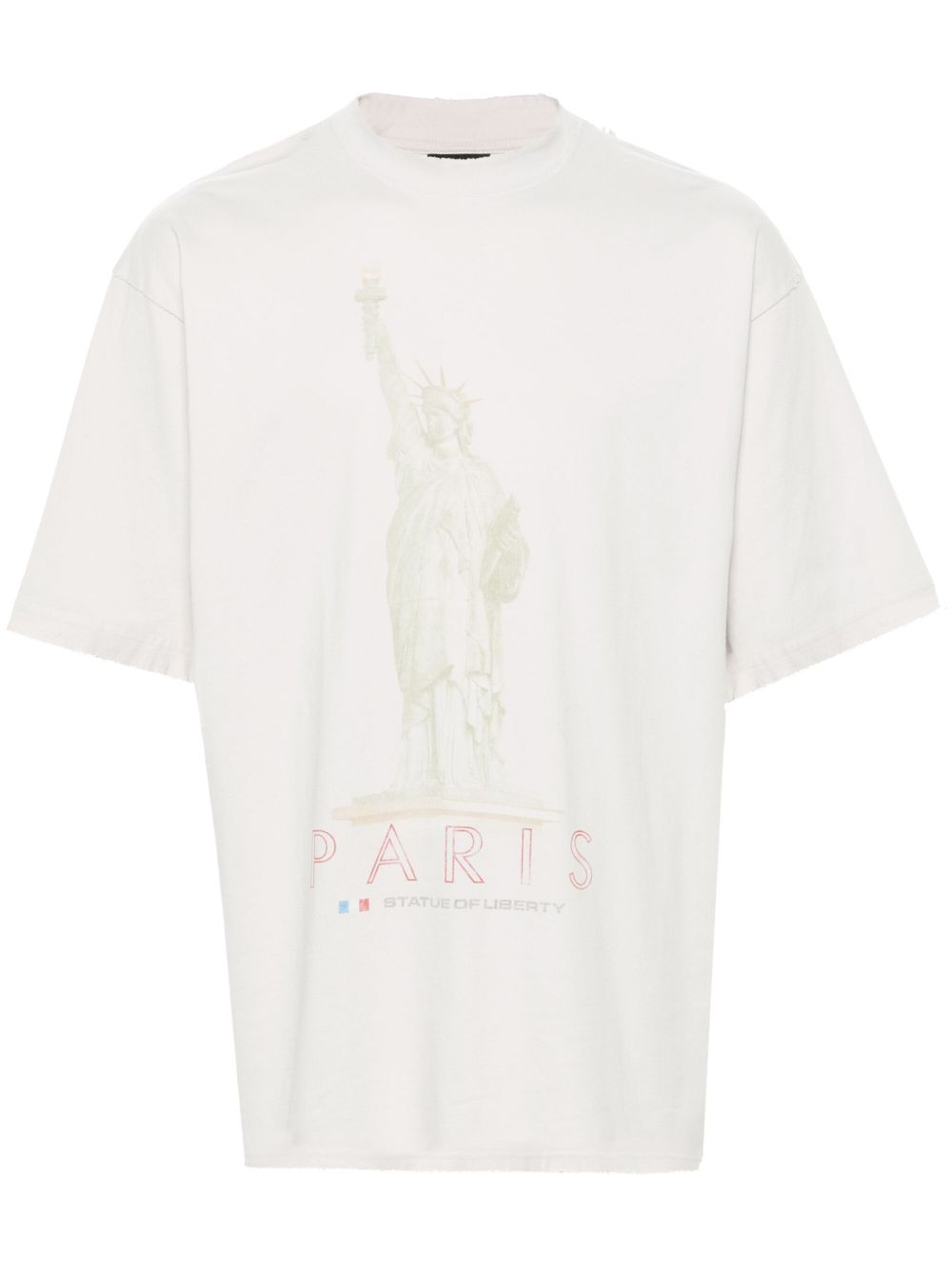 Balenciaga Paris Liberty 棉T恤 - 白色