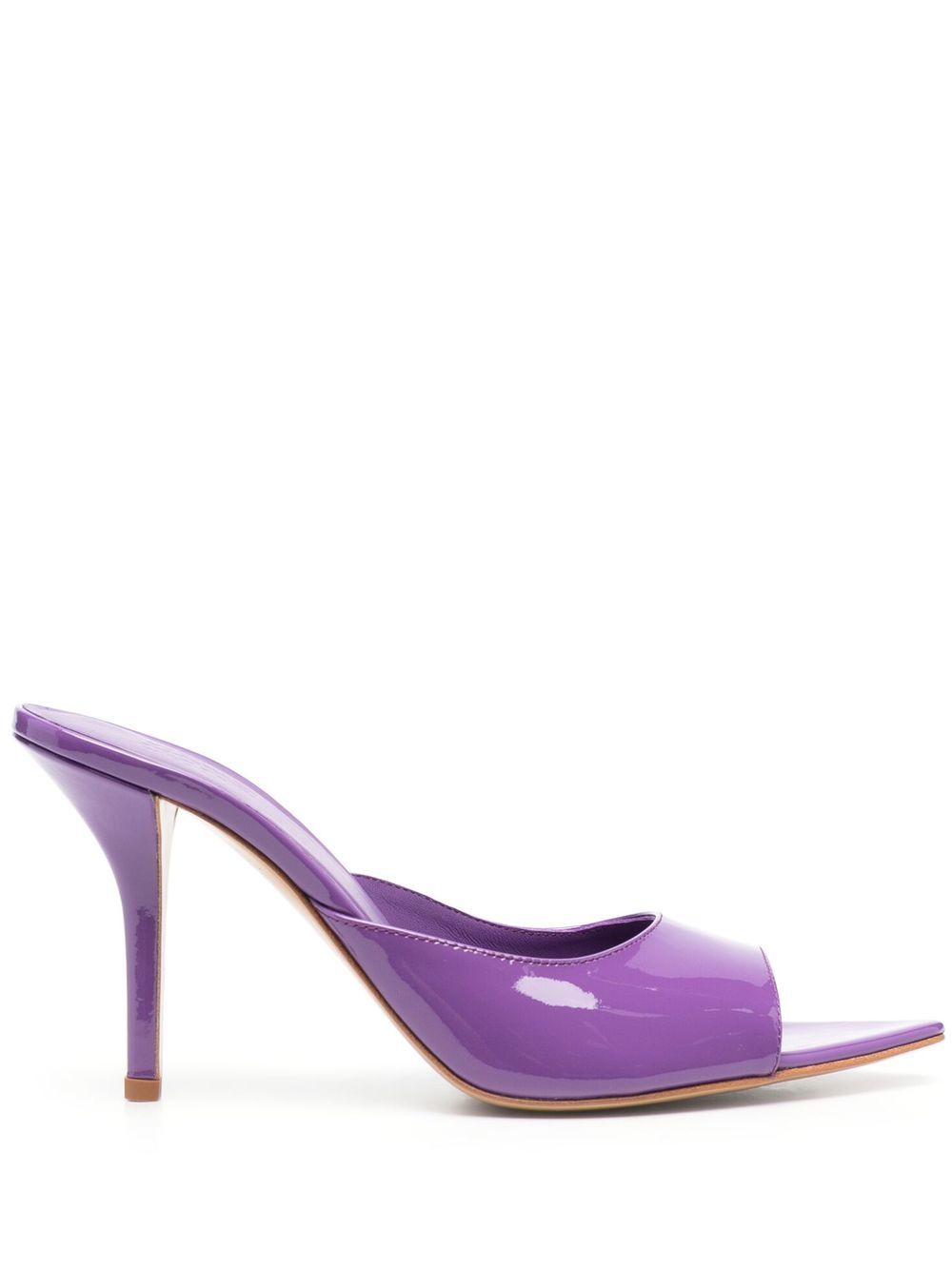 GIABORGHINI x Pernille Teisbaek Perni 高跟皮质穆勒鞋 - 紫色