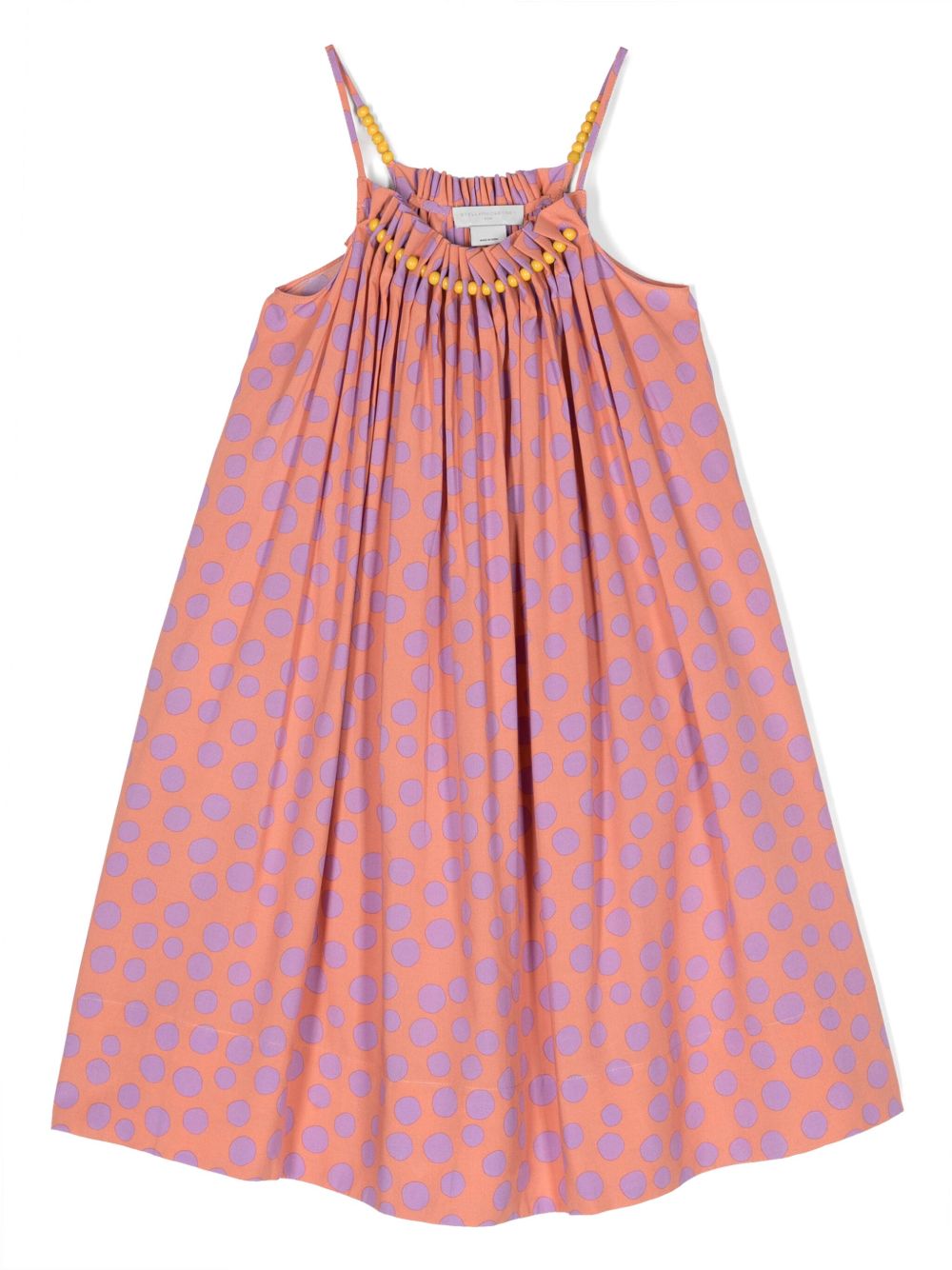 Stella McCartney Kids 波点吊带连衣裙 - 粉色