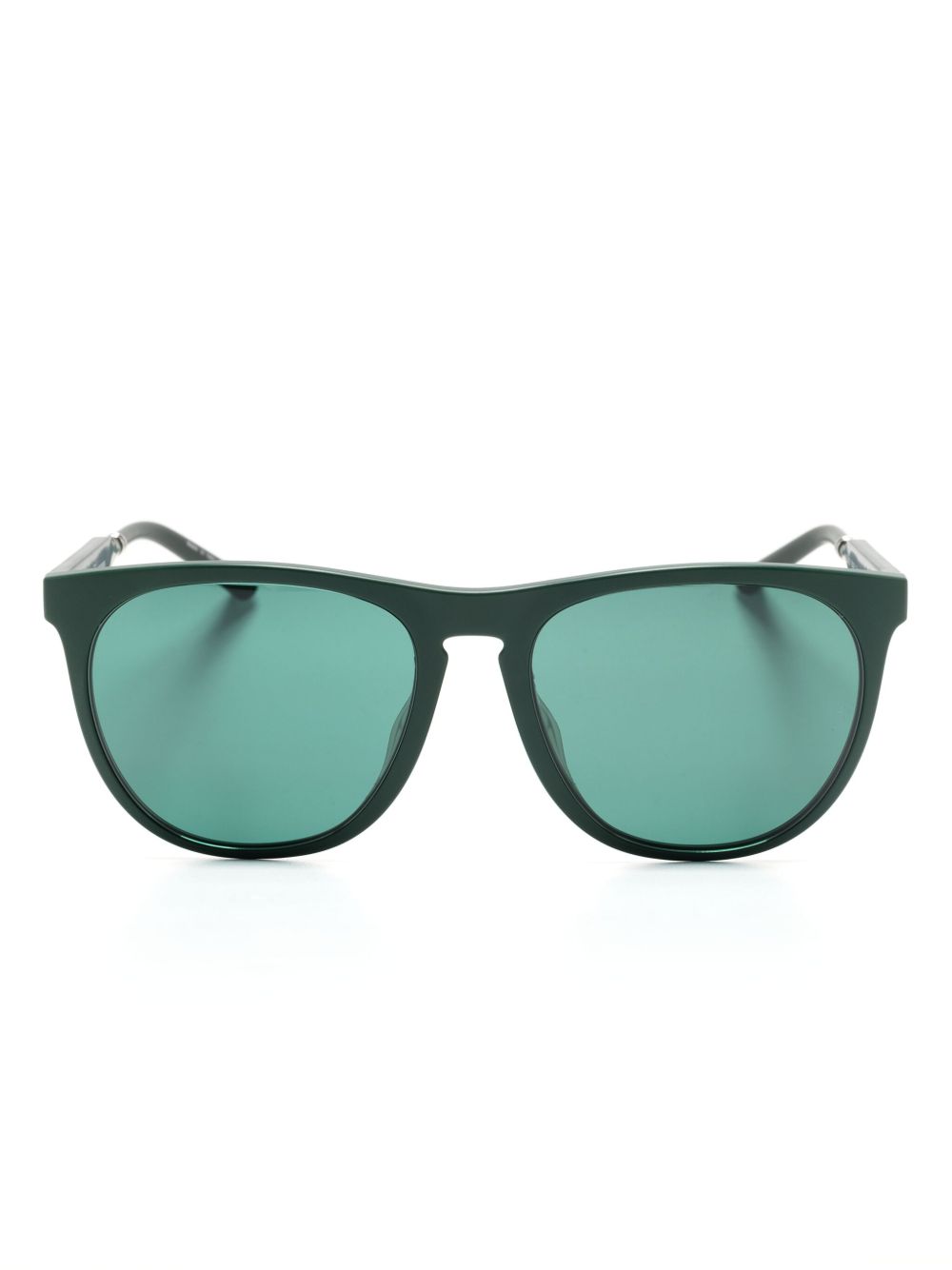 Oliver Peoples 方框太阳眼镜 - 绿色