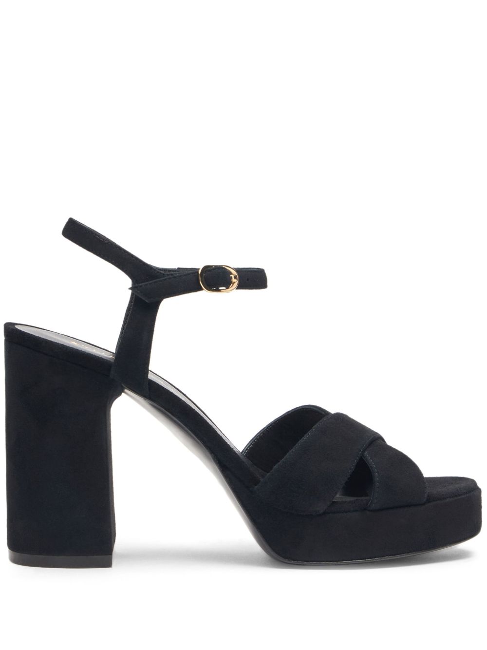 Stuart Weitzman Dyana 厚底凉鞋（9厘米） - 黑色