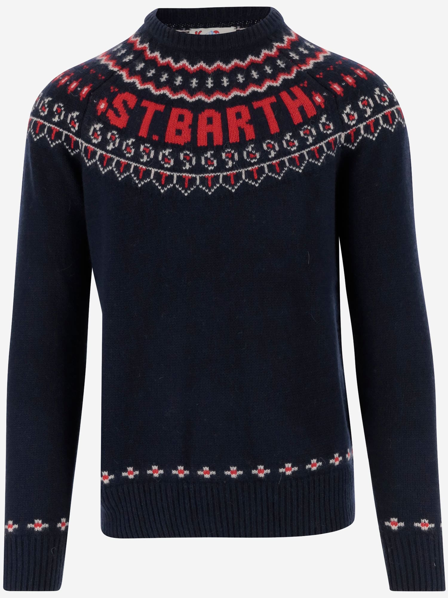 MC2 Saint Barth Wool Blend Sweater With Logo