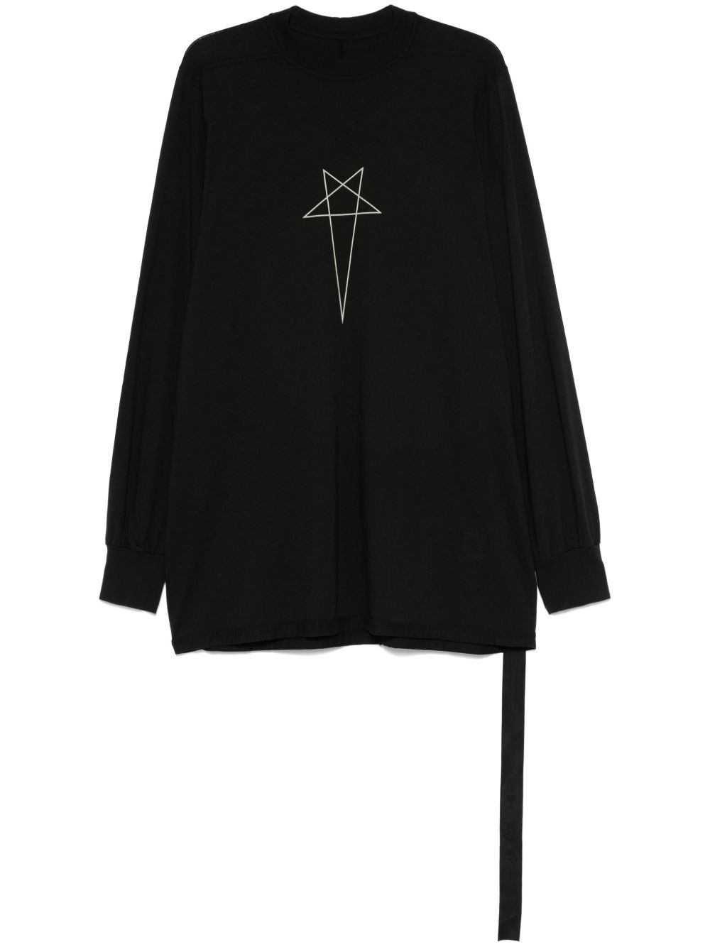 Rick Owens DRKSHDW Jumbo Pentagram T恤 - 黑色