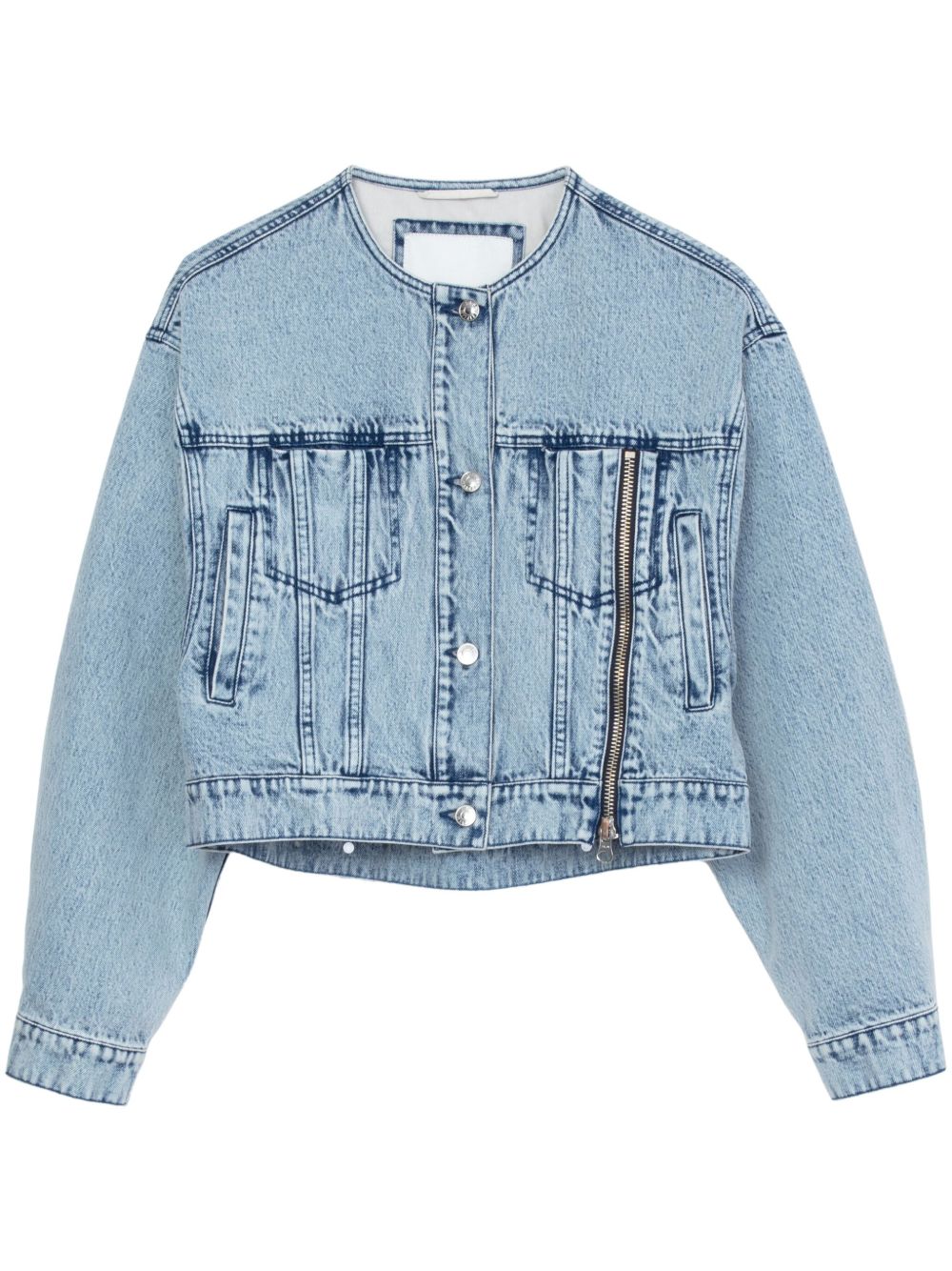 3.1 Phillip Lim 标贴棉夹克 - 蓝色