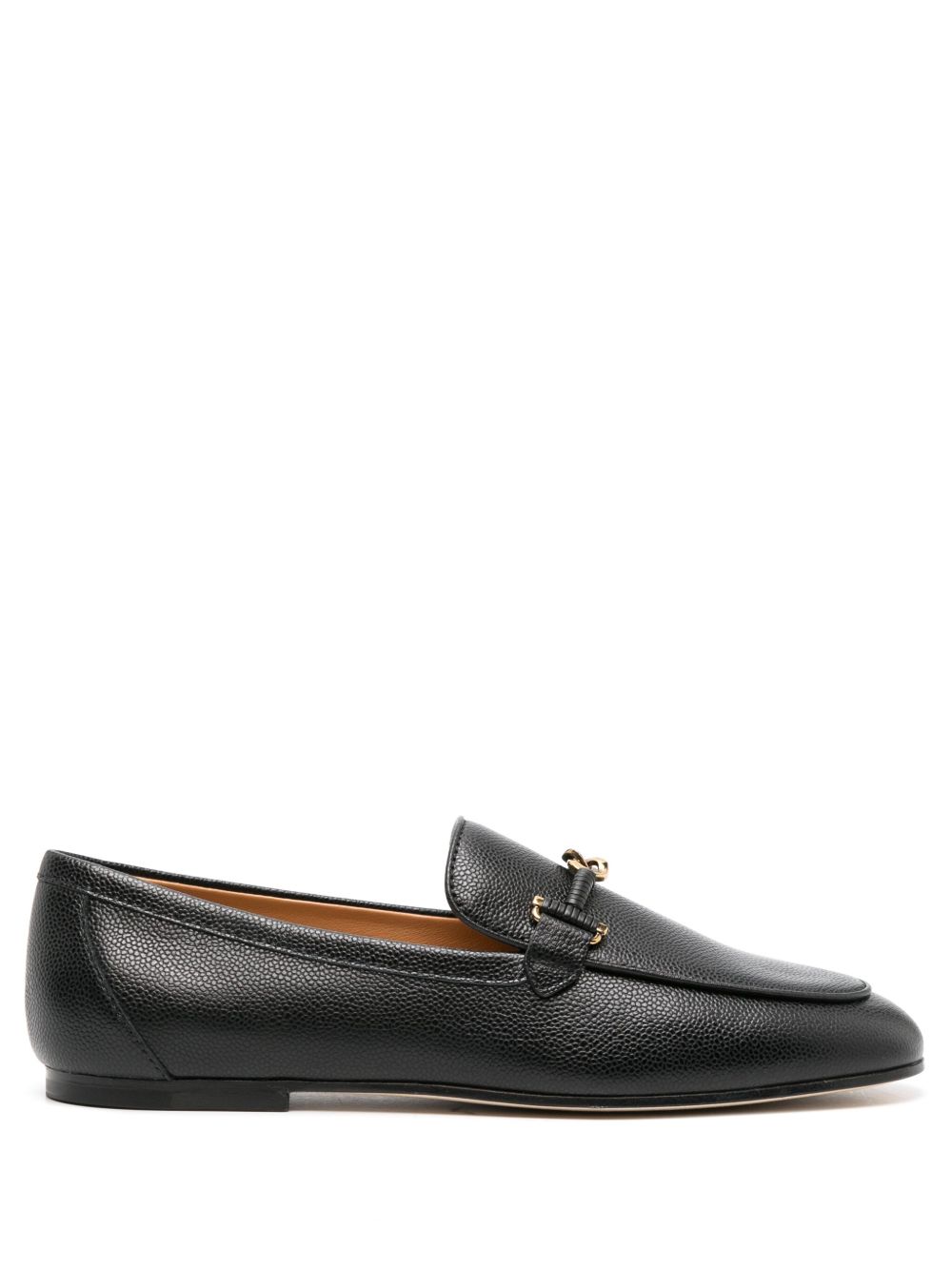 Tod's 搭链皮质乐福鞋 - 黑色
