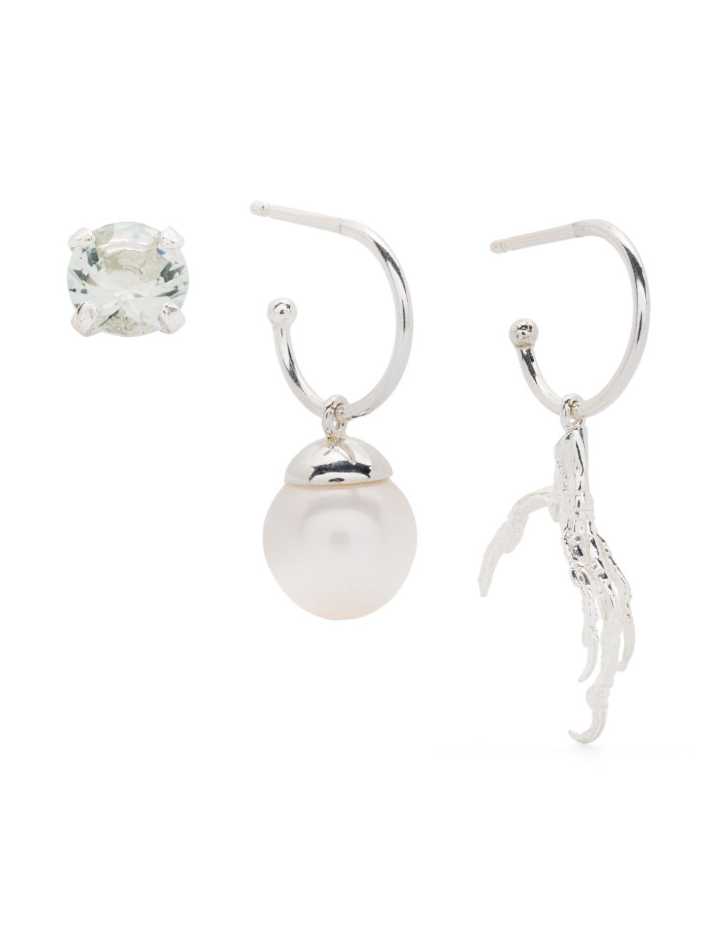 Wouters & Hendrix GriGri-detail earrings (set of three) - 银色