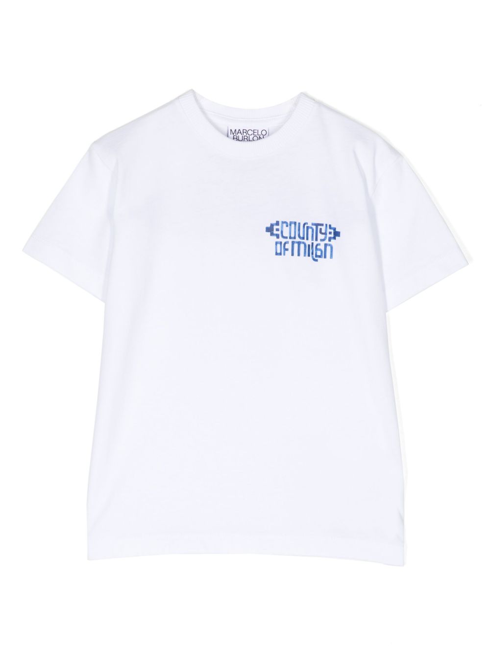 Marcelo Burlon County Of Milan Kids 标语印花棉T恤 - 白色