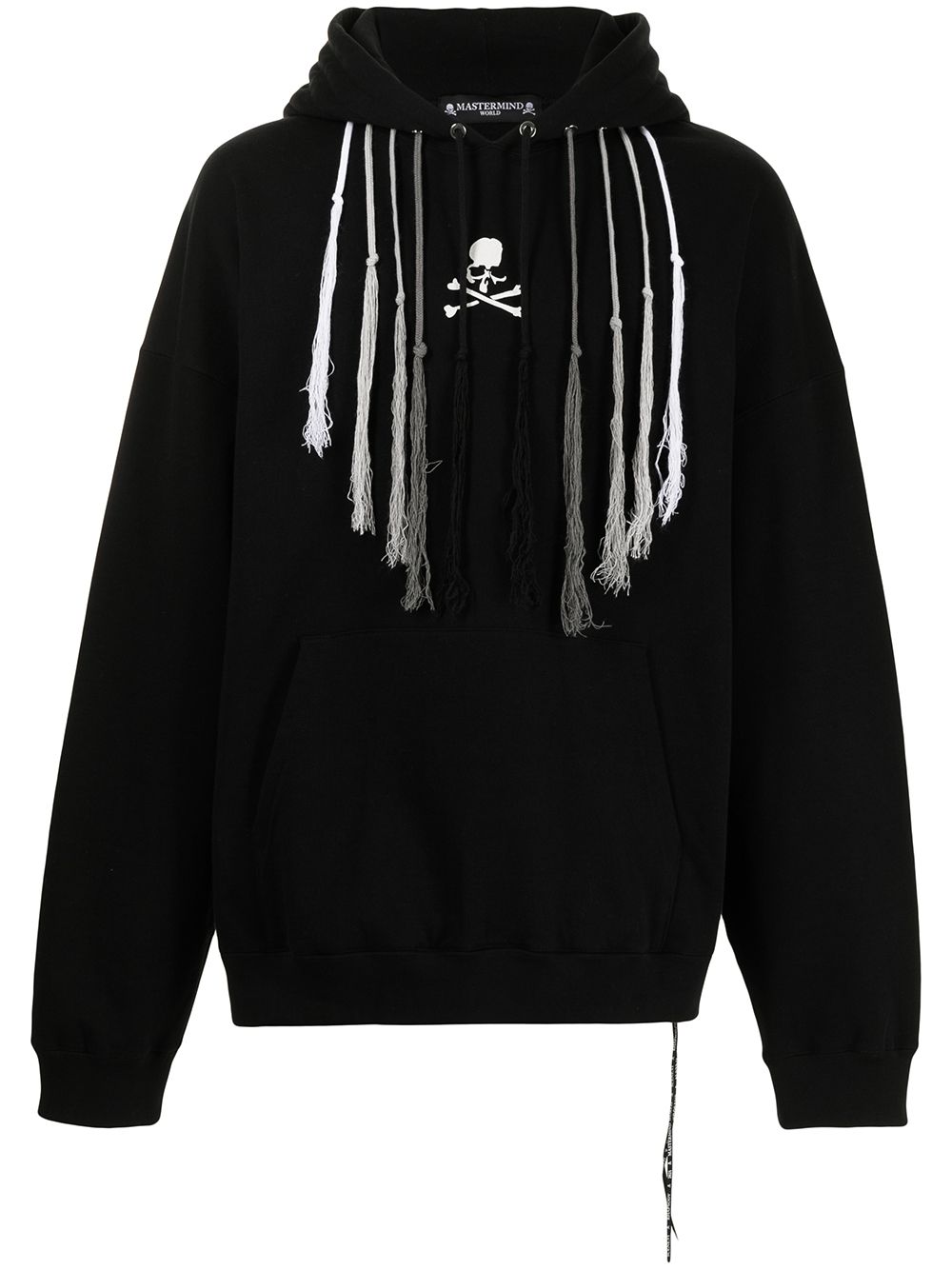Mastermind World logo印花抽绳连帽衫 - 黑色