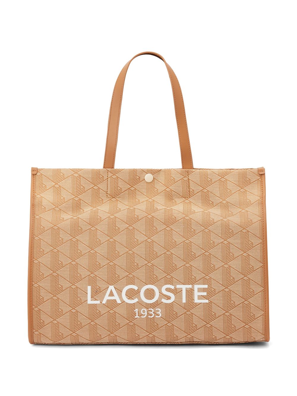 Lacoste 经典logo印花托特包 - 中性色