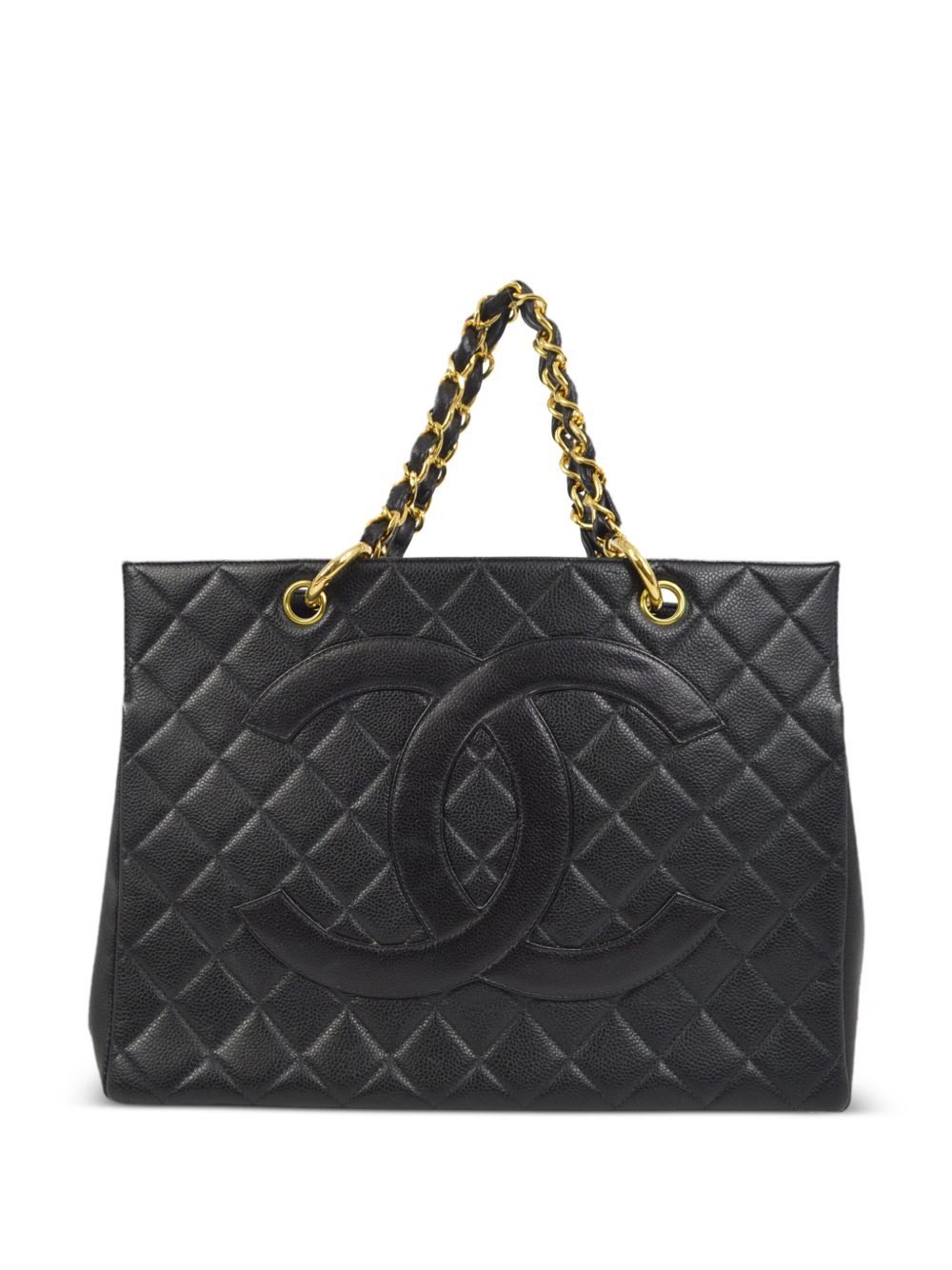 CHANEL Pre-Owned Grand Timeless 托特包（1997年典藏款） - 黑色