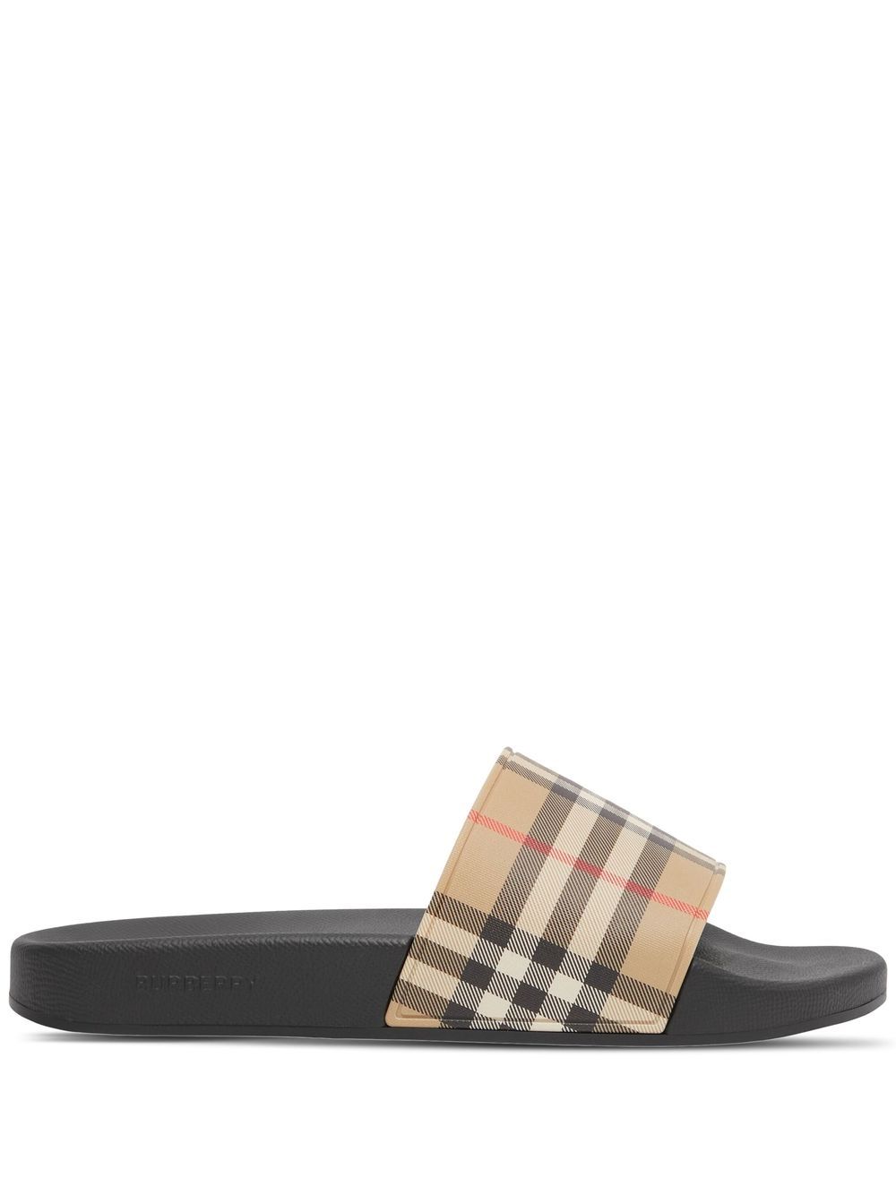 Burberry 博柏利 经典格纹拖鞋 - 中性色