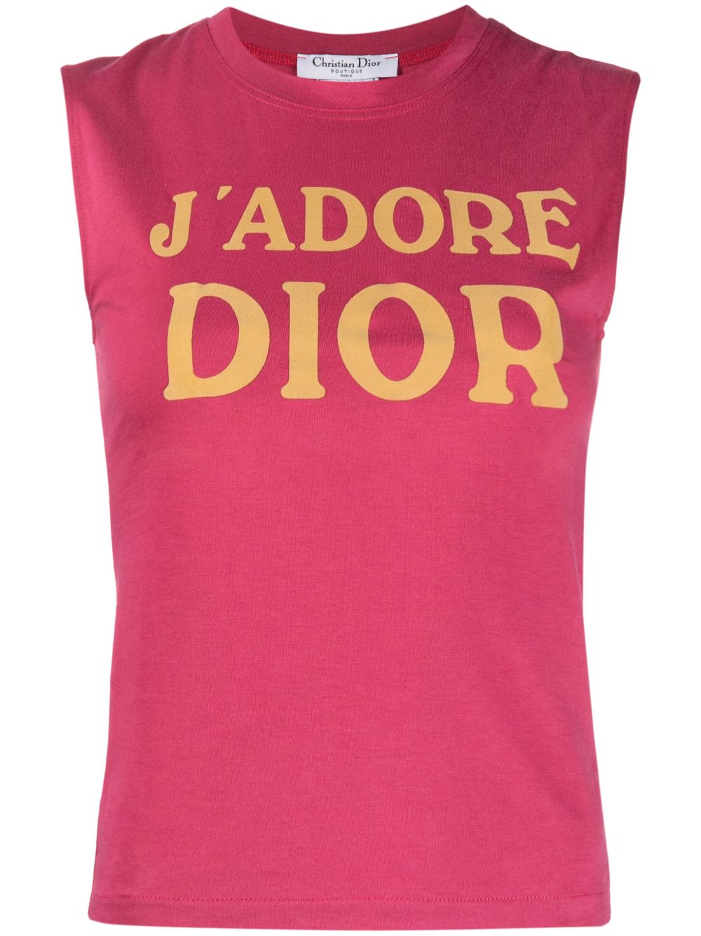 Christian Dior Pre-Owned J'Adore Dior 棉上衣（2002年典藏款） - 粉色