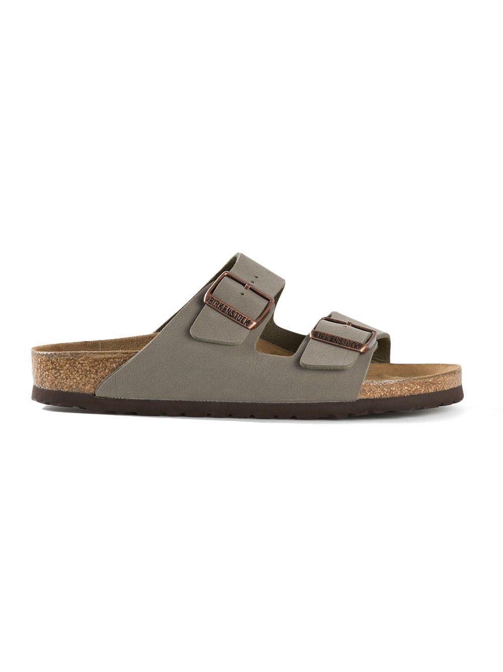 Birkenstock 'Arizona' 双搭扣拖鞋 - 灰色