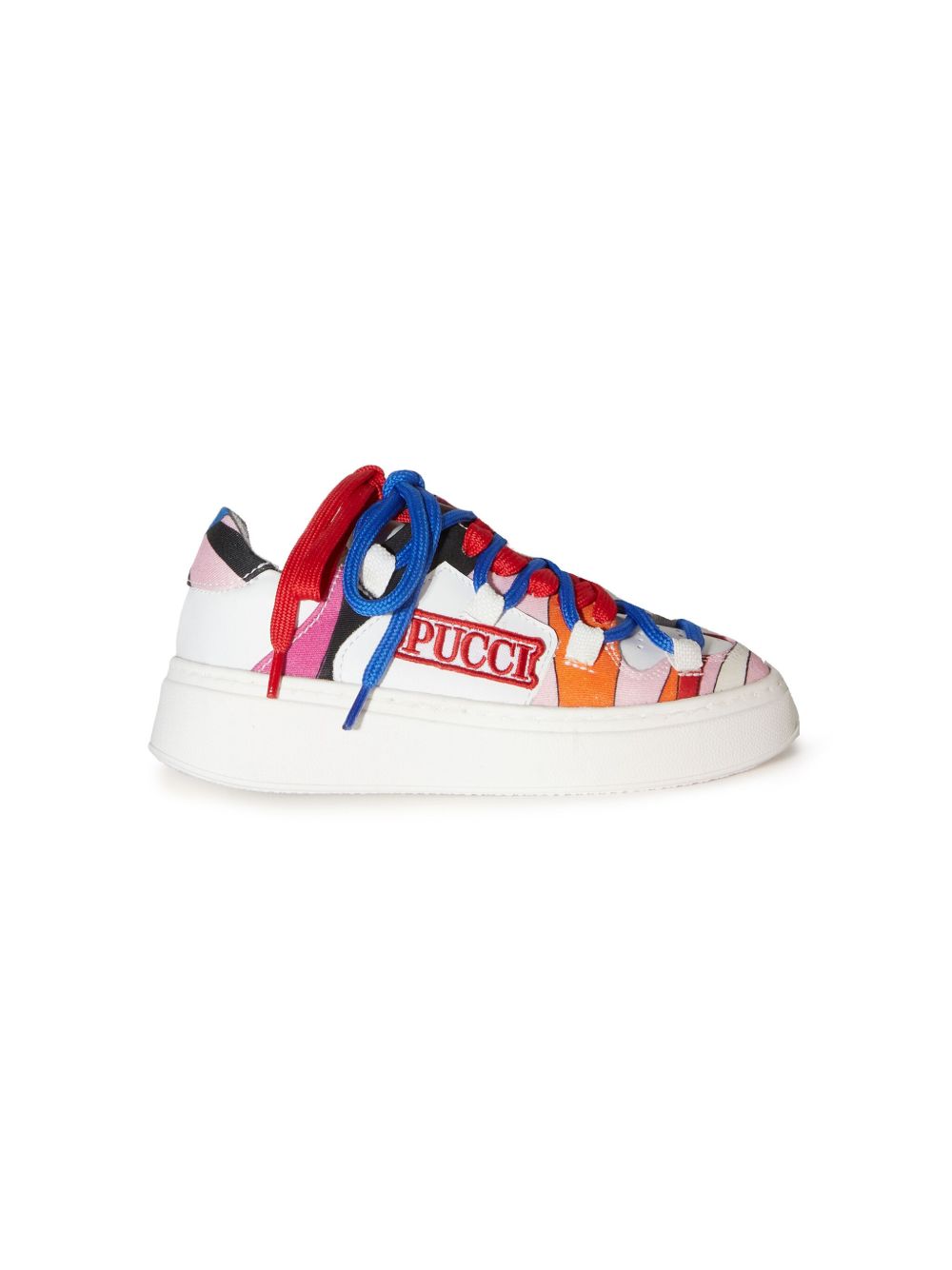 PUCCI Junior Marmo 印花运动鞋 - 白色
