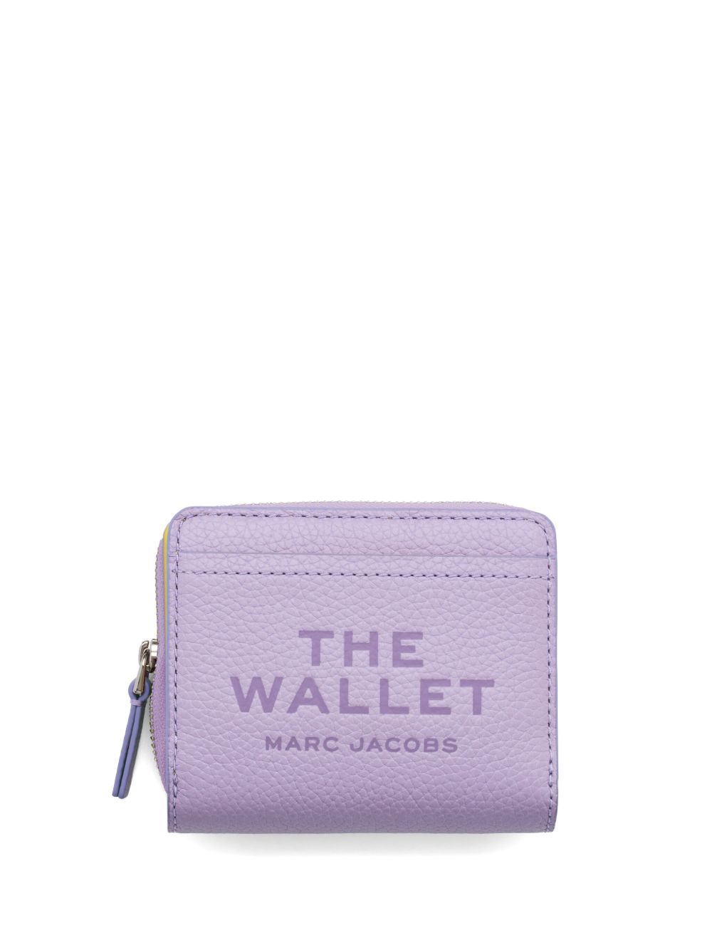 Marc Jacobs logo凹面压花皮质钱包 - 紫色