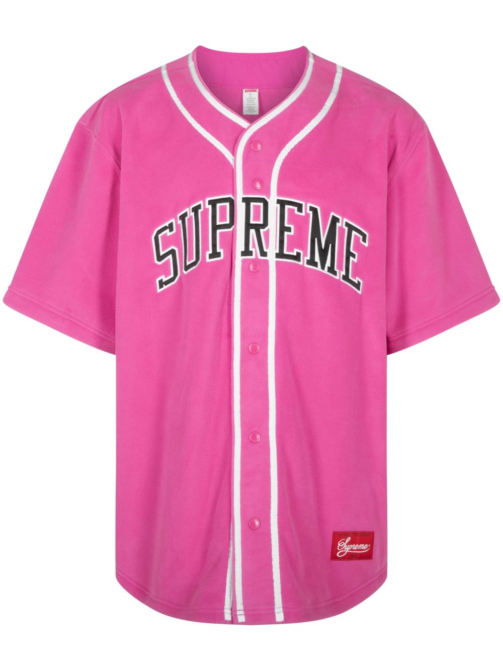 Supreme Polartec Baseball T-shirt - 粉色