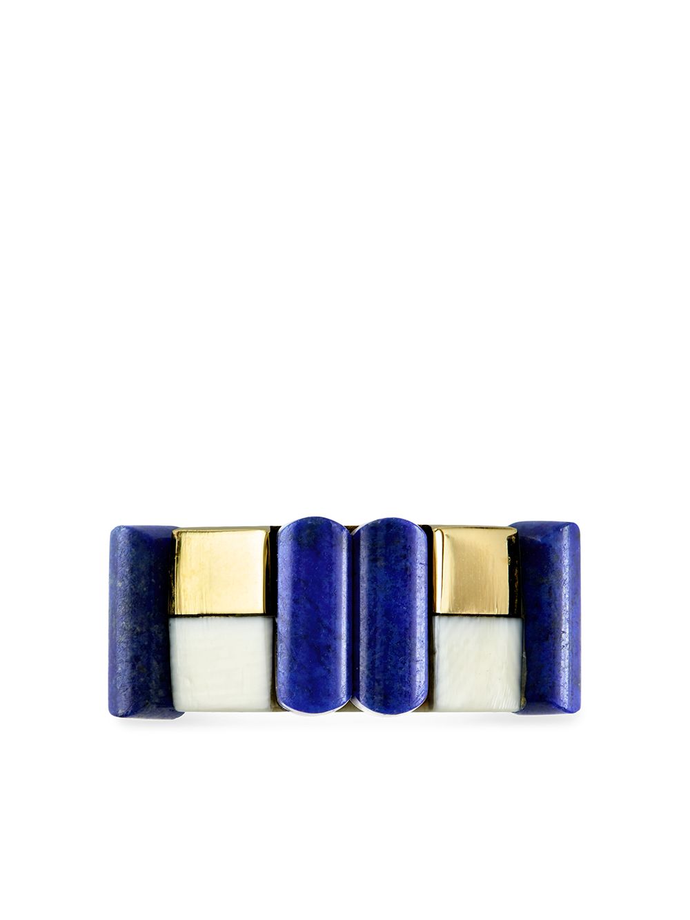 Pragnell Vintage Retro French 18K黄金青金石戒指 - 金色