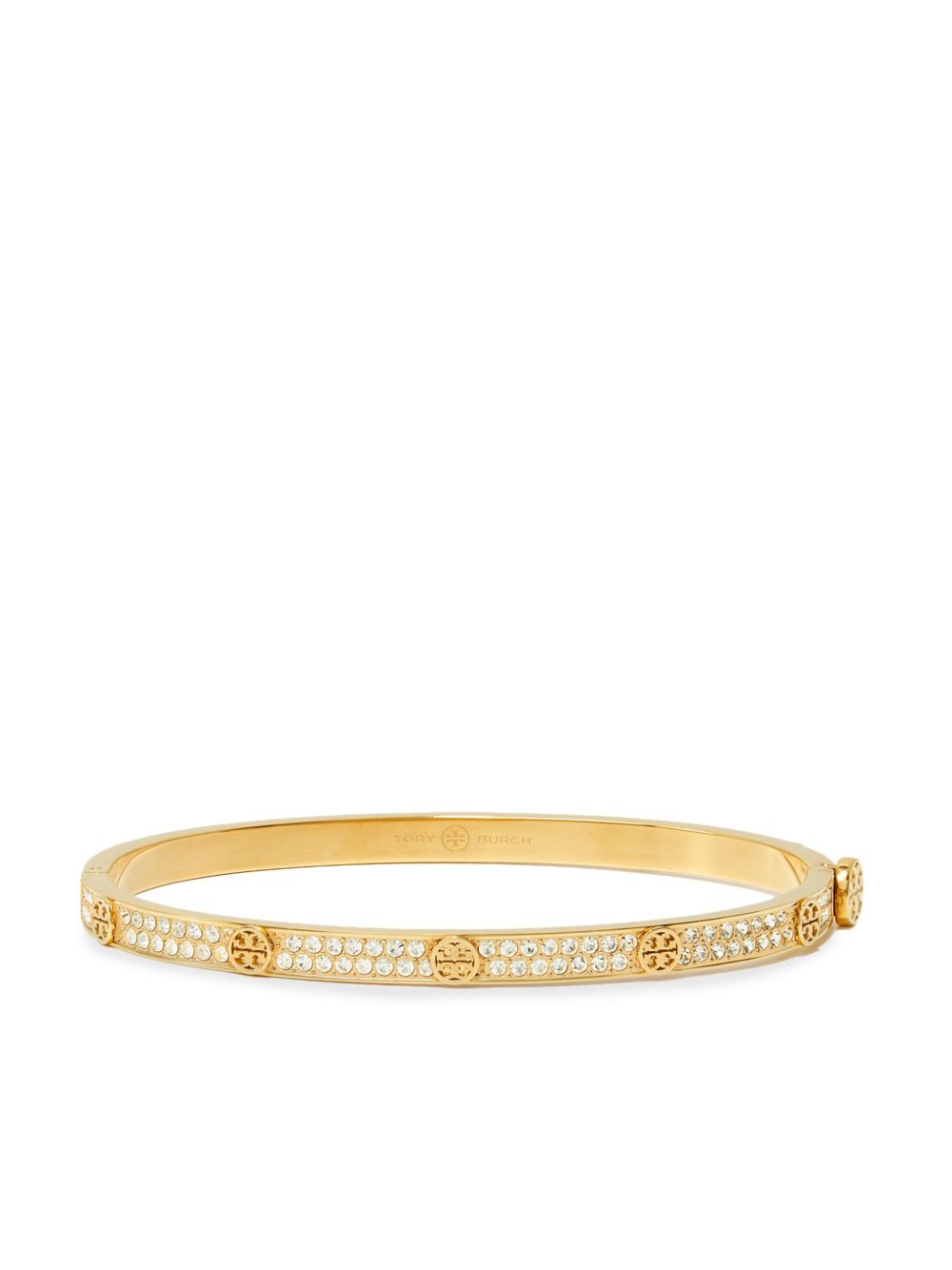 Tory Burch Miller Stud 铰扣手镯 - 金色