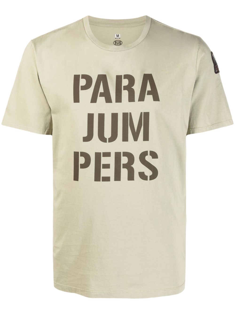 Parajumpers logo印花棉T恤 - 绿色
