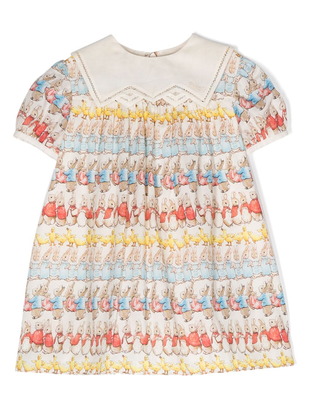 Gucci Kids x Peter Rabbit™ 棉连衣裙 - 中性色
