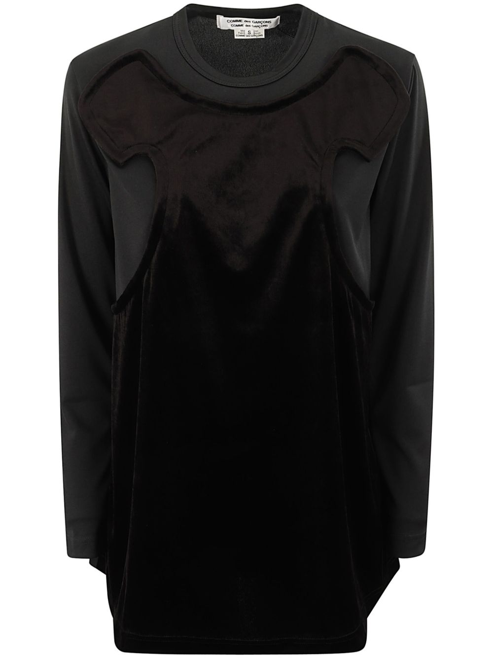 Comme Des Garçons Comme Des Garçons x Poly 平绒上衣 - 黑色