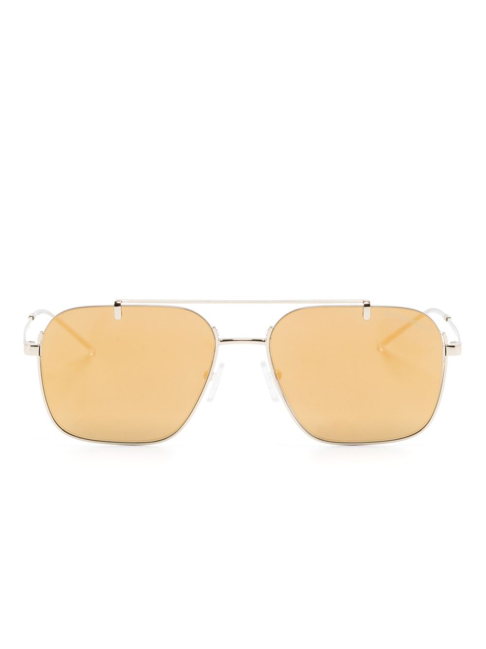 Emporio Armani 方框太阳眼镜 - 金色