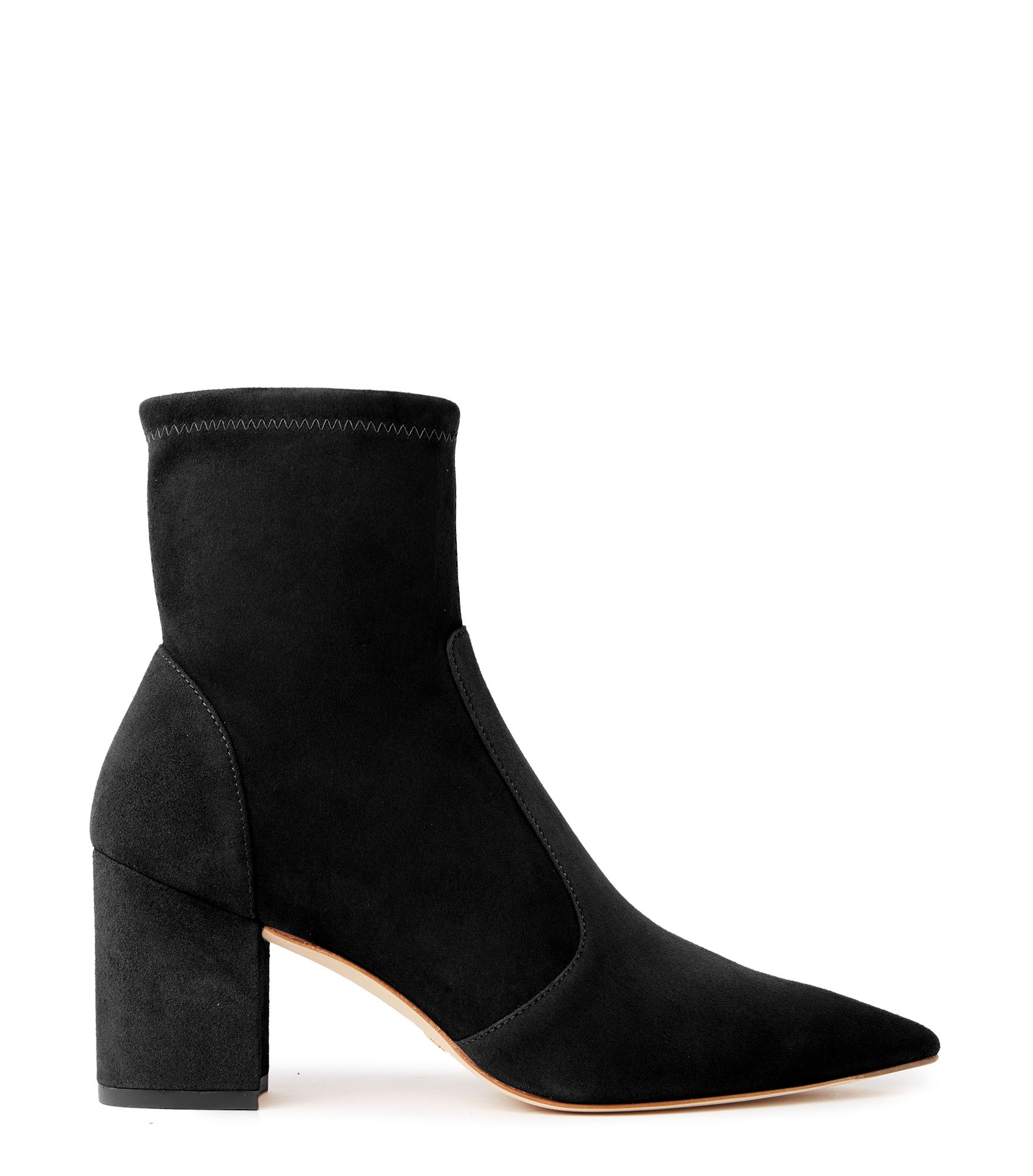 Stuart Weitzman Stuart 75 Block Stretch Bootie - Woman Booties Black 38
