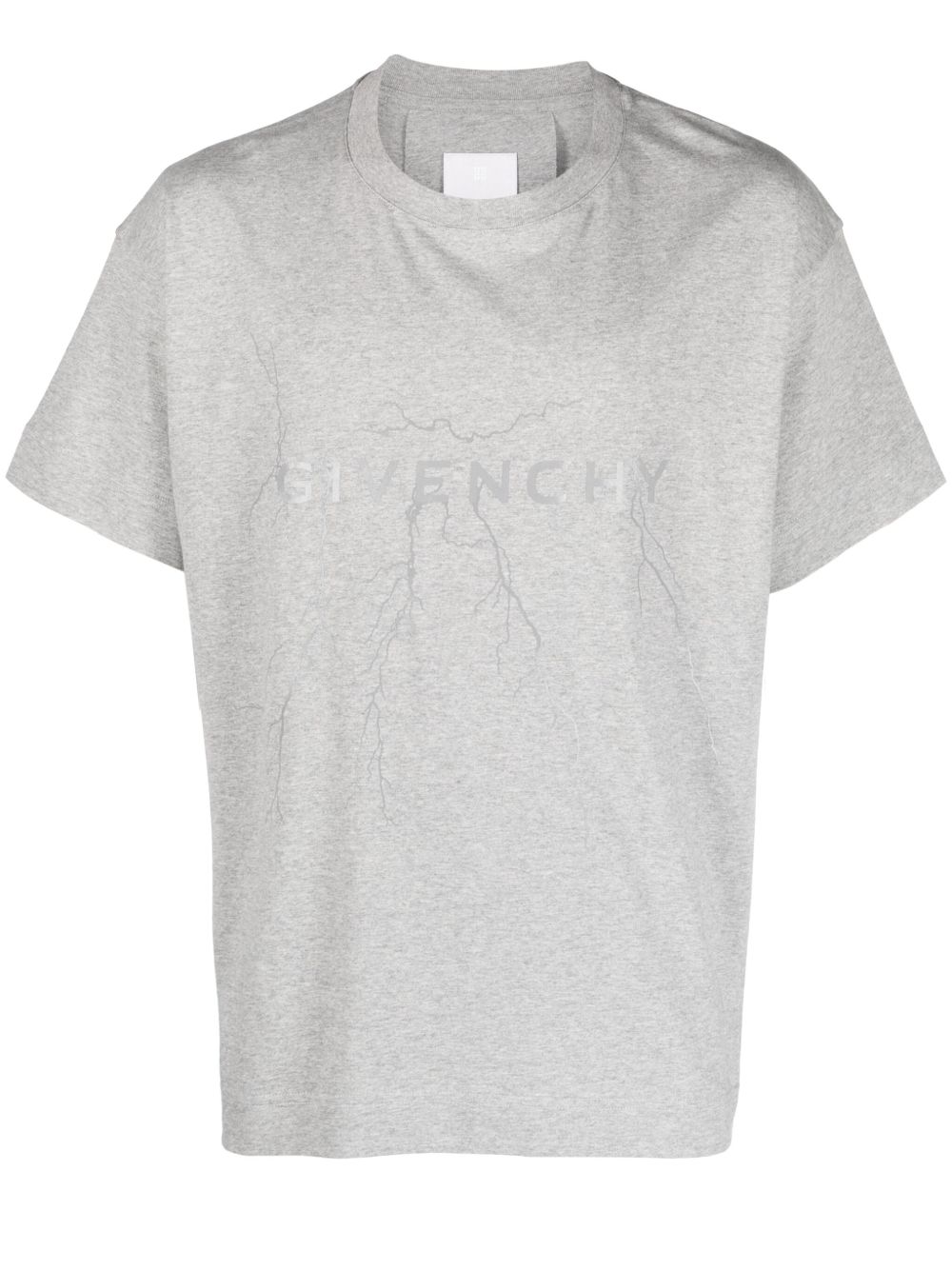Givenchy 图案印花棉T恤 - 灰色