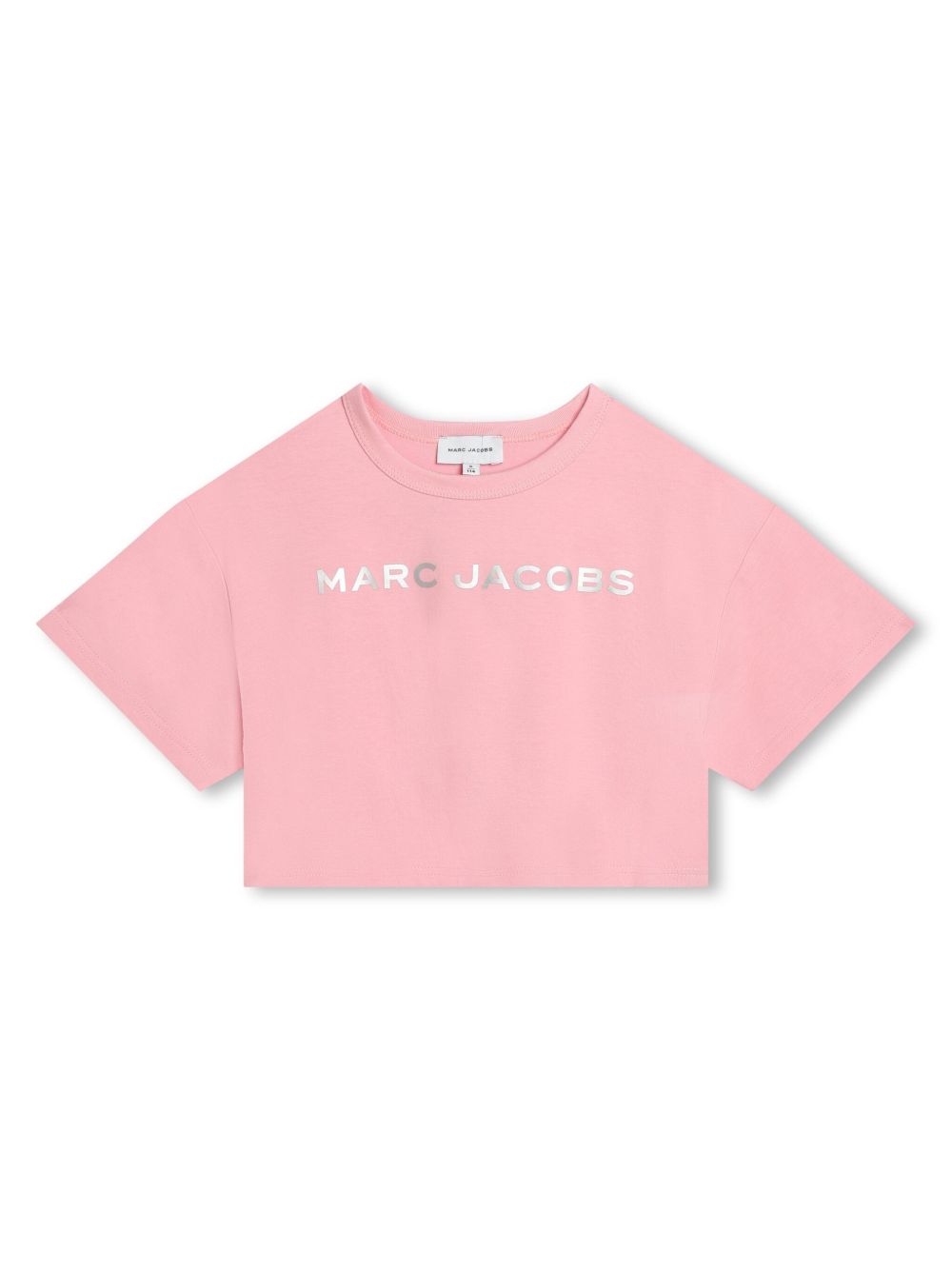 Marc Jacobs Kids logo印花短款T恤 - 粉色