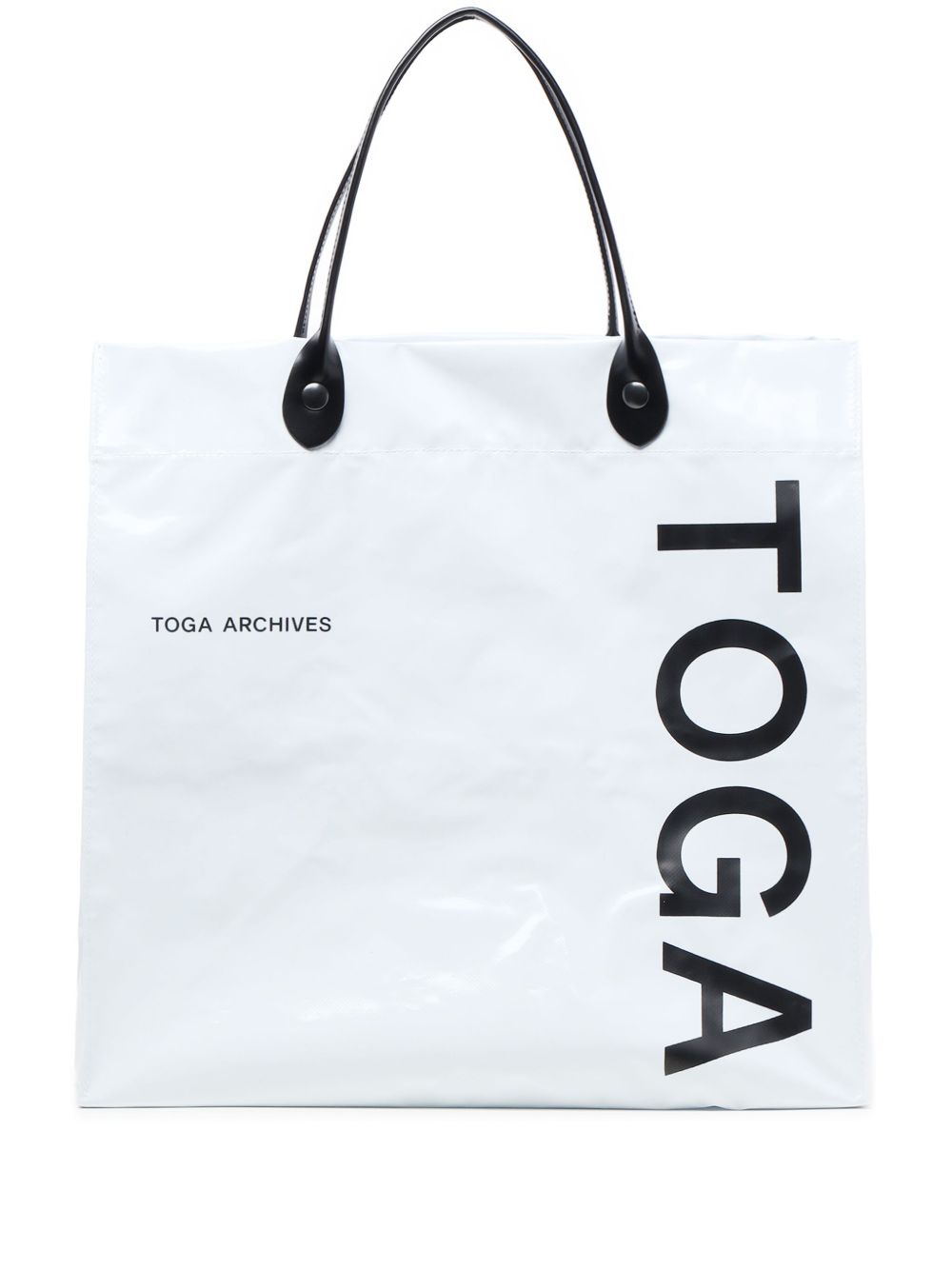 Toga logo印花托特包 - 黑色