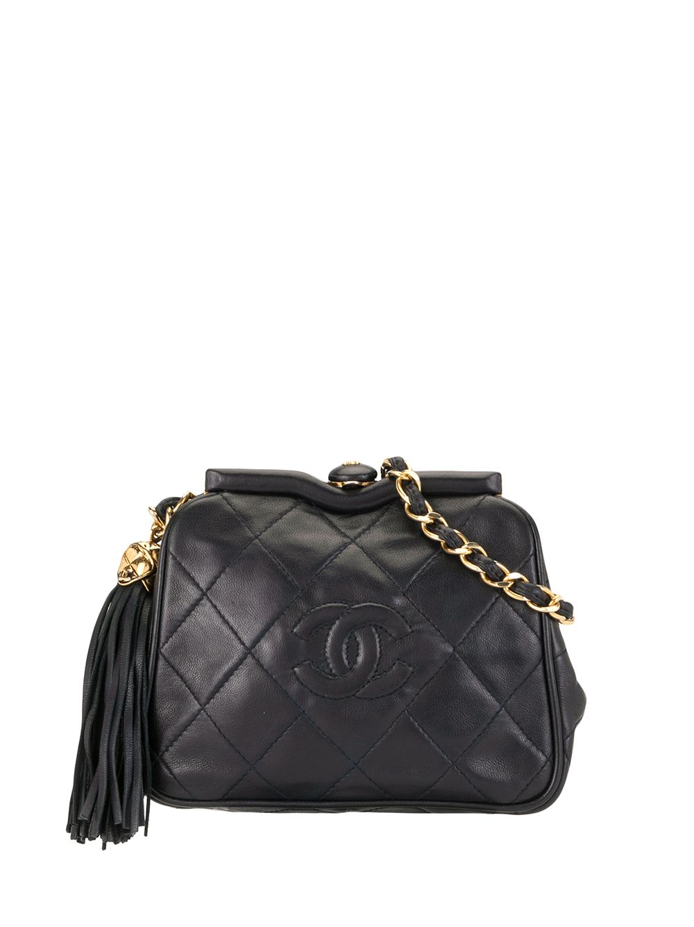CHANEL Pre-Owned CC 绗缝腰包 - 黑色