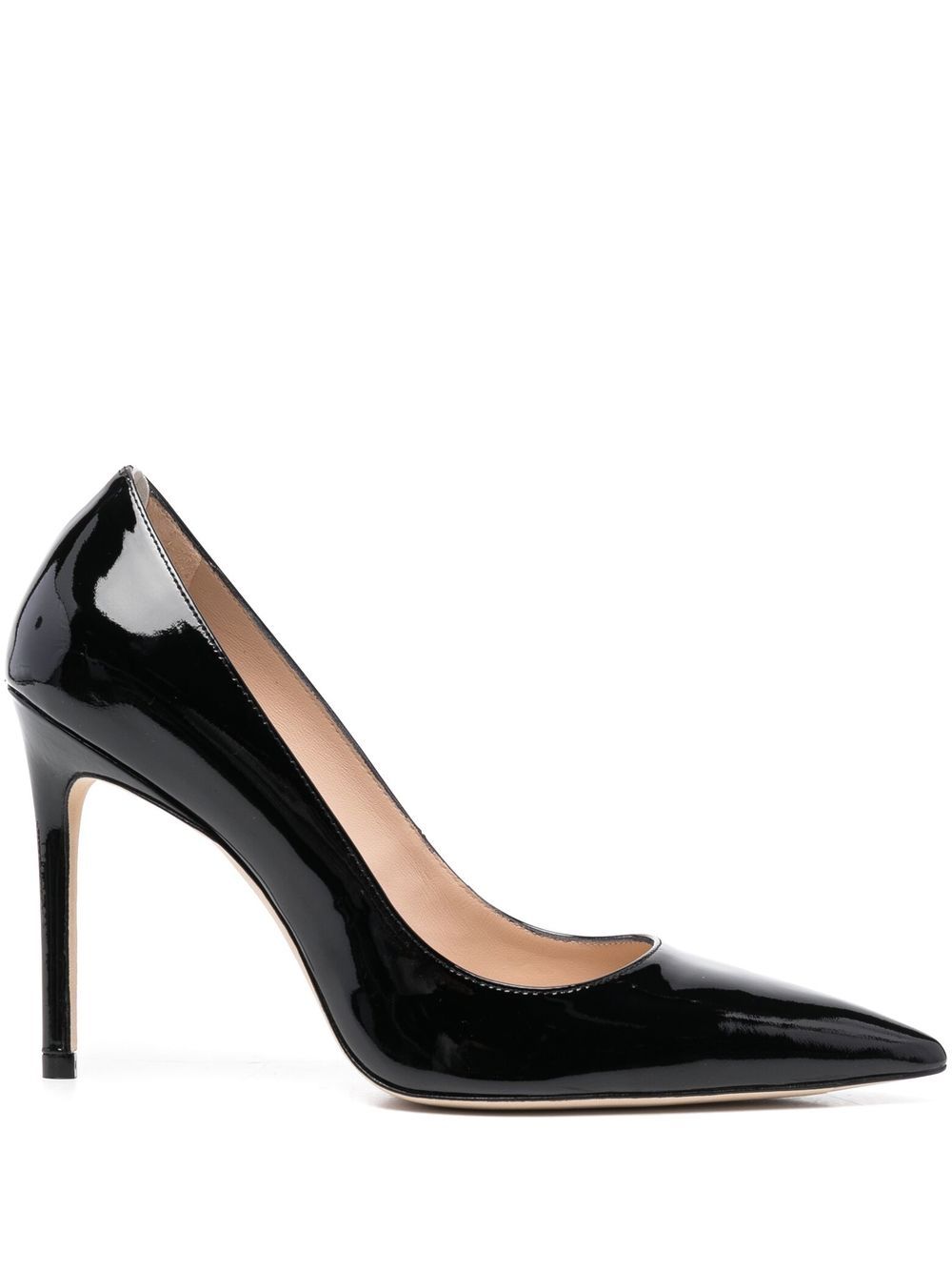 Stuart Weitzman 亮面设计高跟鞋 - 黑色