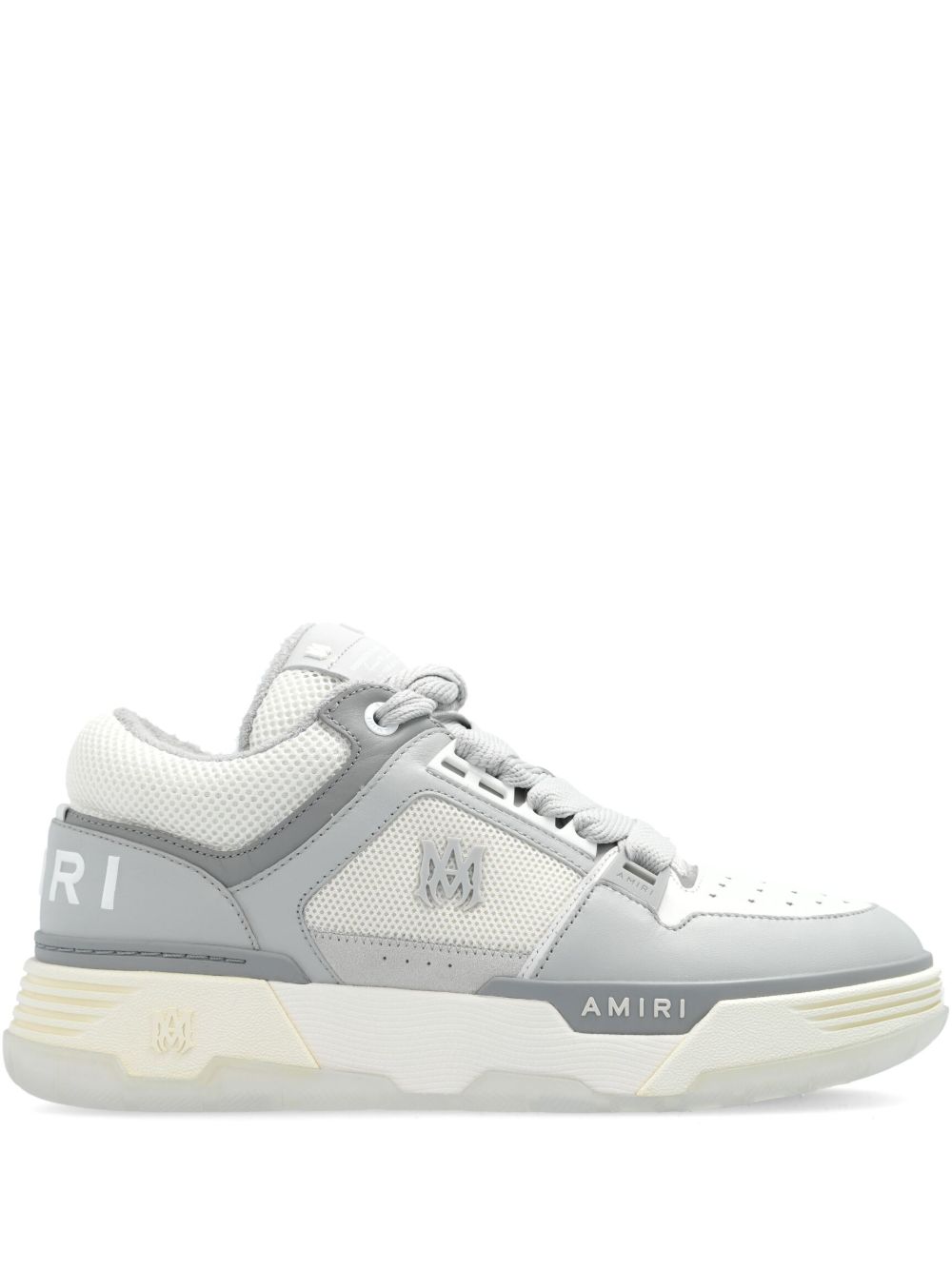 AMIRI MA-1 拼接皮质运动鞋 - 灰色
