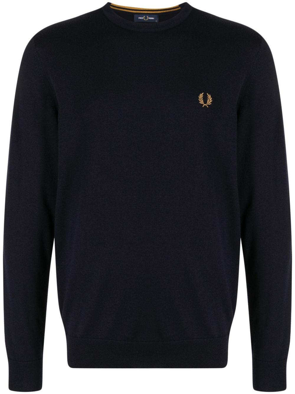 Fred Perry logo刺绣卫衣 - 蓝色