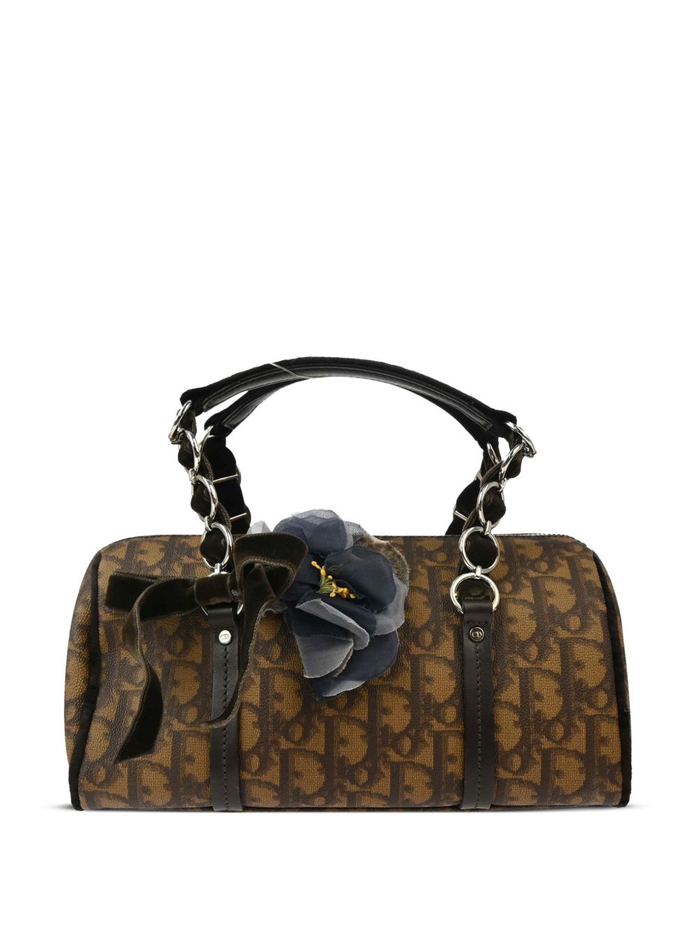 Christian Dior Pre-Owned Trotter Romantic 手提包（2005年典藏款） - 褐色
