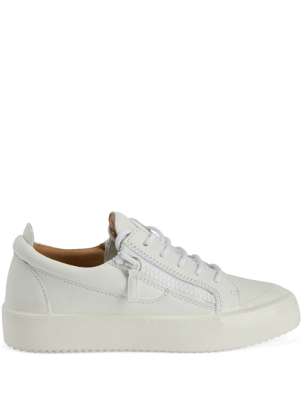 Giuseppe Zanotti Gail Match 皮质低帮运动鞋 - 白色