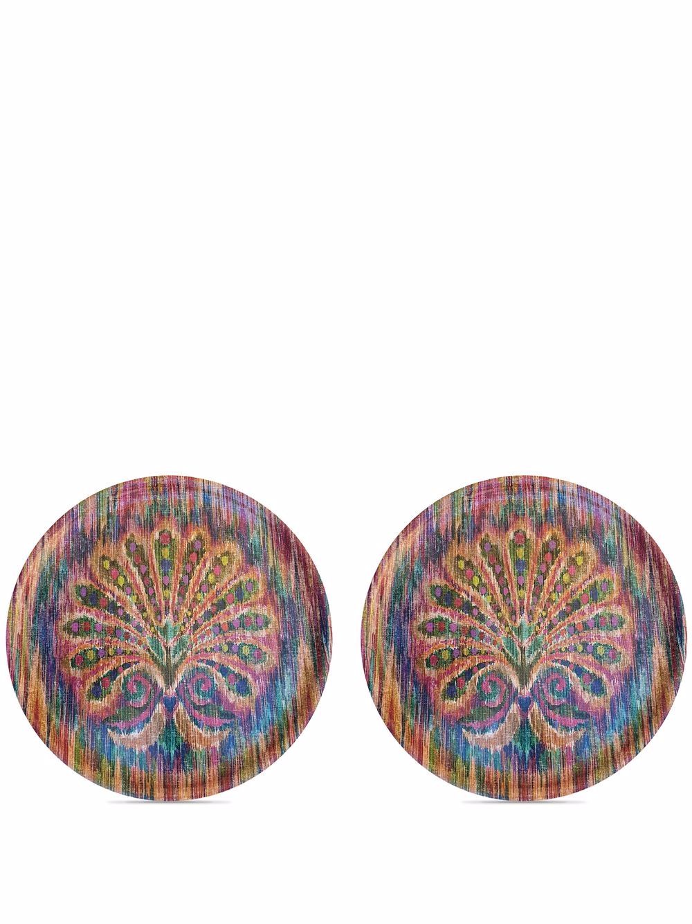 Les-Ottomans x Matthew Williamson Peacock 托盘套装 - 彩色