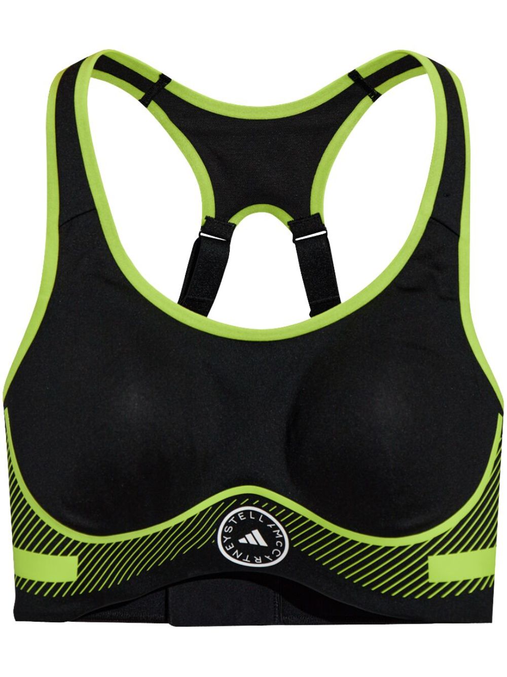 adidas by Stella McCartney TruePace 高冲击力运动文胸 - 黑色