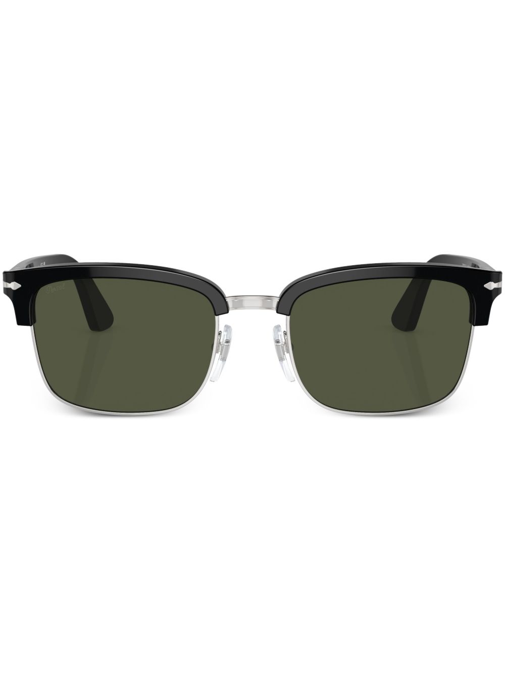 Persol 方框有色镜片太阳眼镜 - 黑色