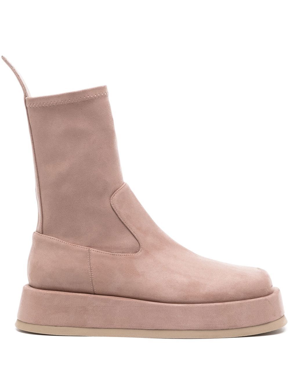 GIABORGHINI Rosie Eco Suede 及踝靴 - 粉色