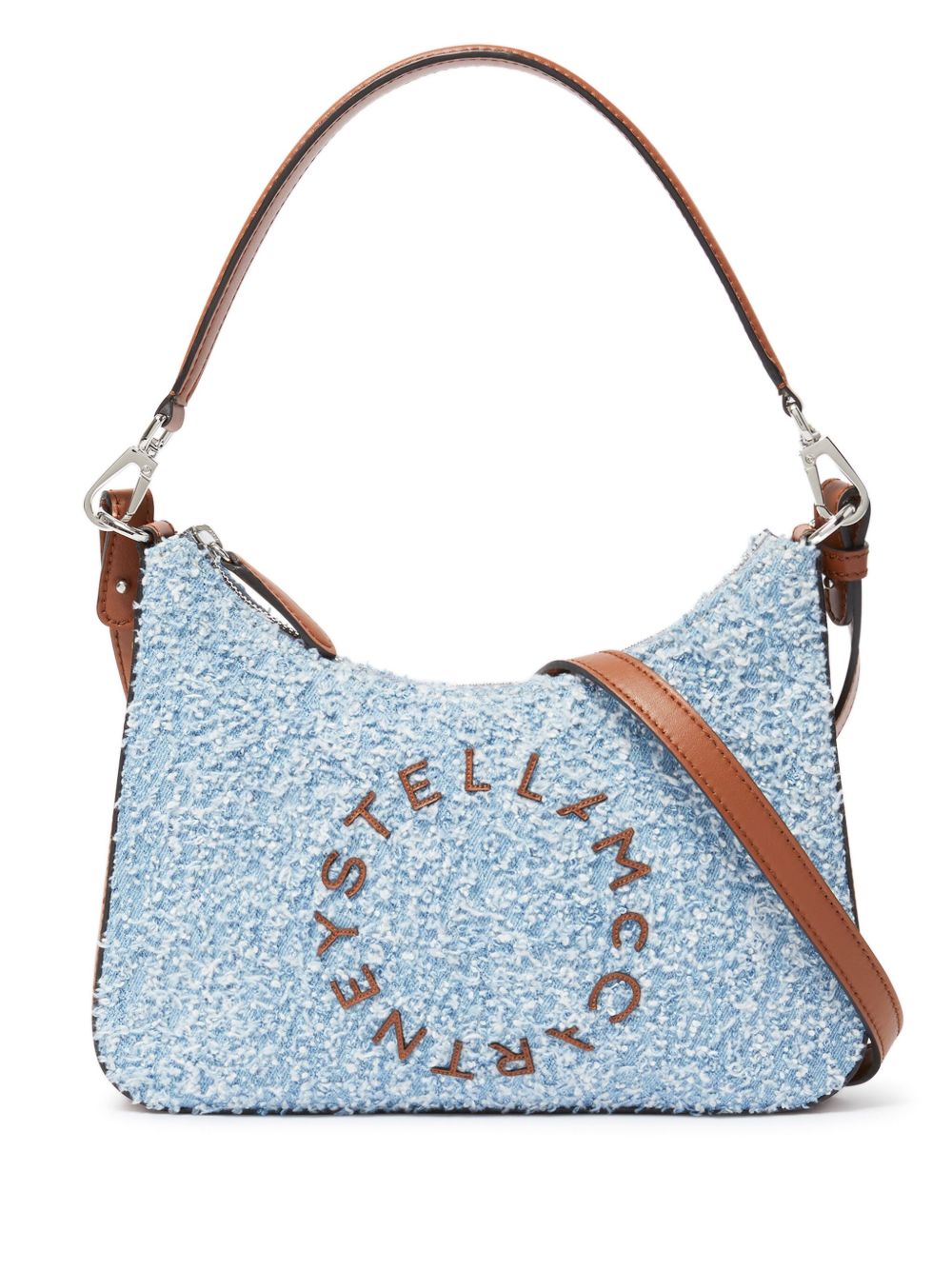 Stella McCartney 粗花呢单肩包 - 蓝色