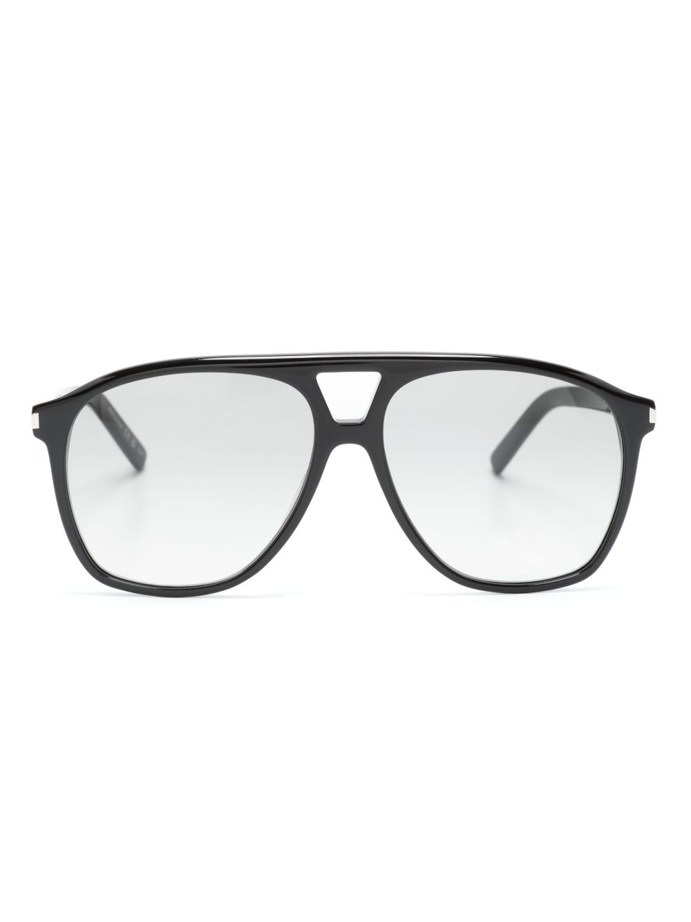 Saint Laurent Eyewear 超大飞行员镜框太阳眼镜 - 黑色